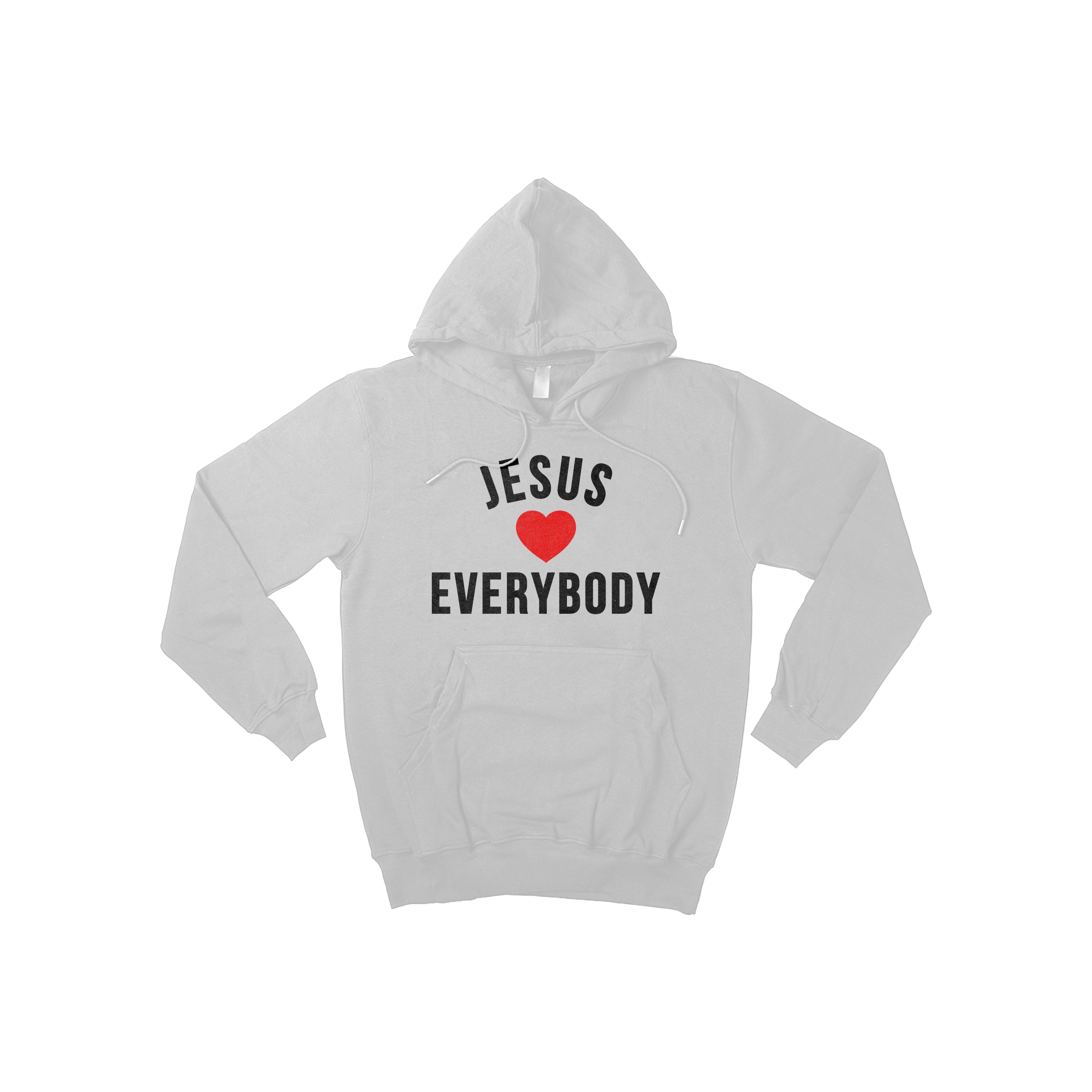 Jesus Loves Everybody Hoodie Grey image 0