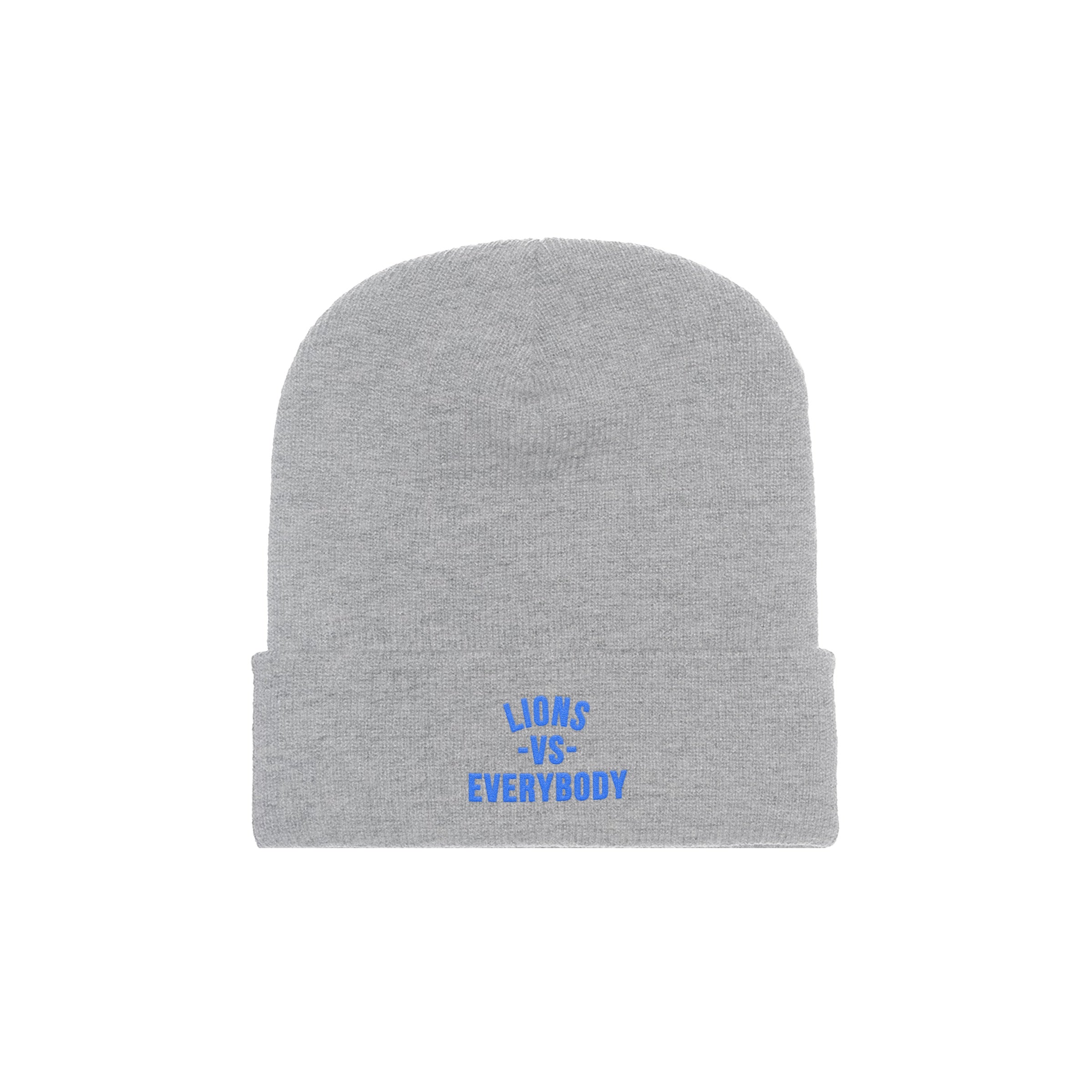 Lions Vs Everybody Beanie- Grey/Blue image 0