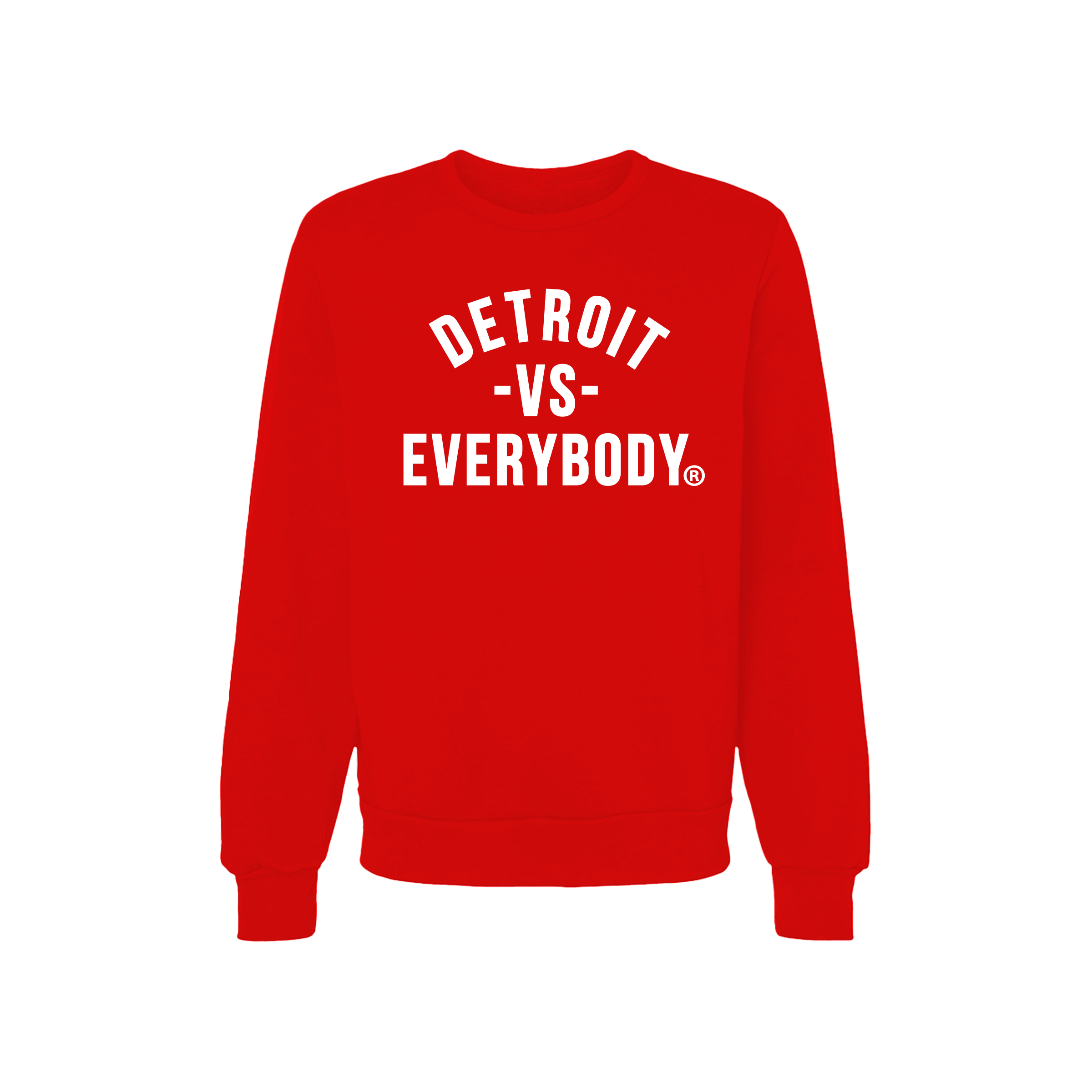 Detroit Vs Everybody Crew Neck- Red/White image 0