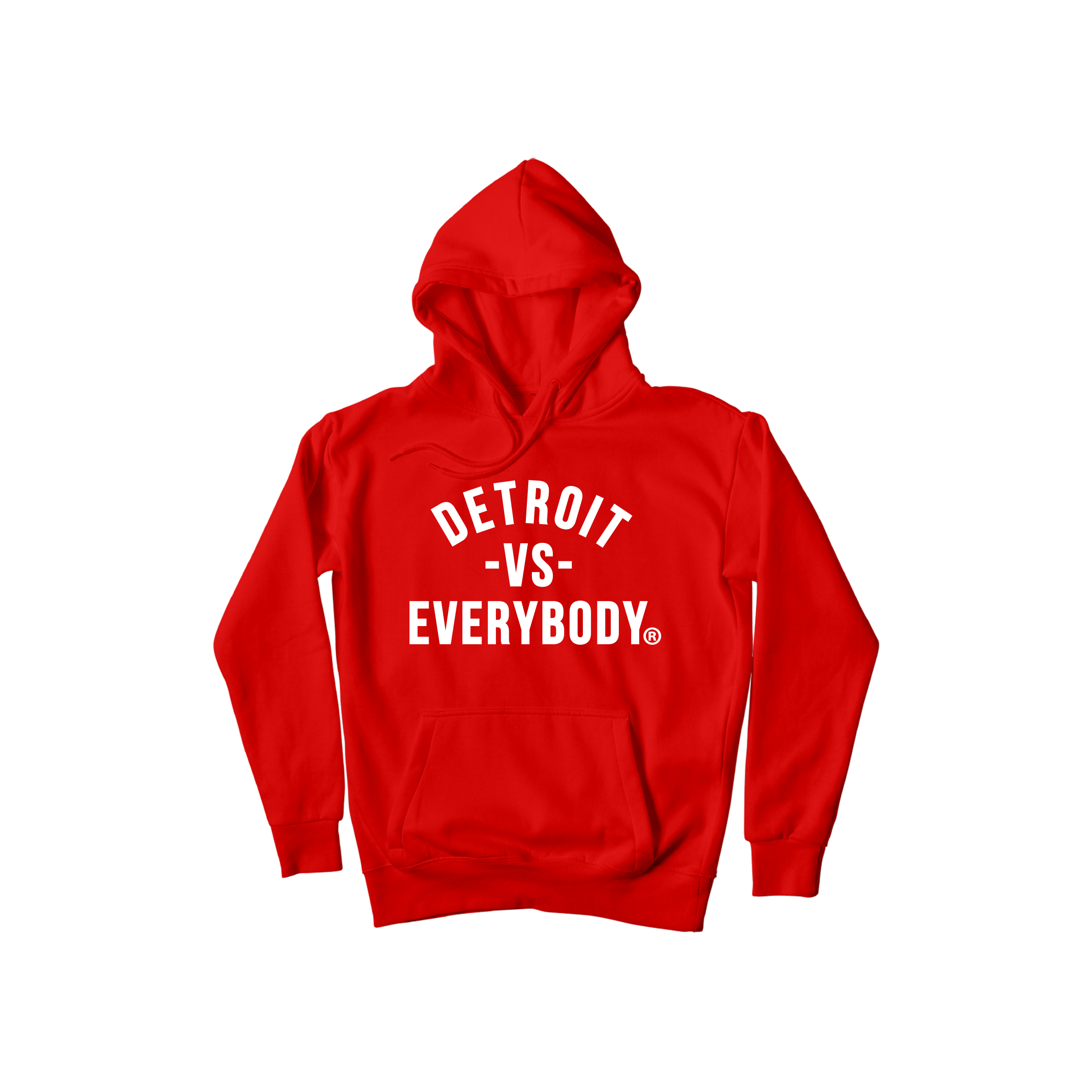 Detroit Vs Everybody Hoodie- Red/White image 0