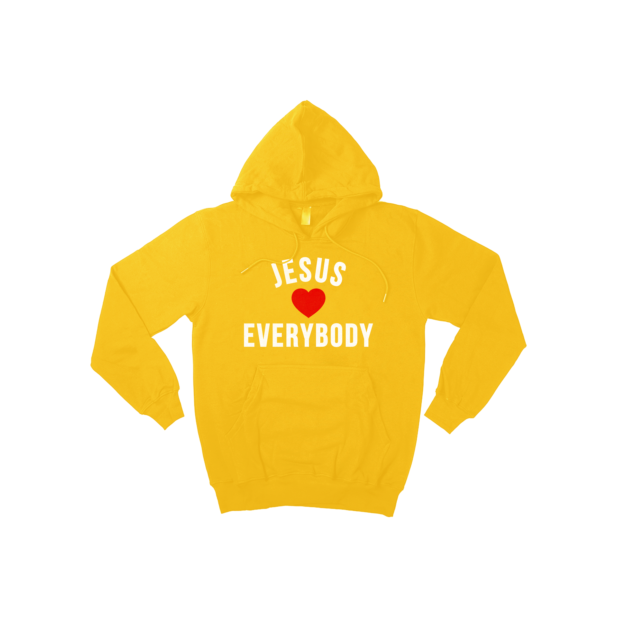 Jesus Loves Everybody Hoodie Yellow image 0