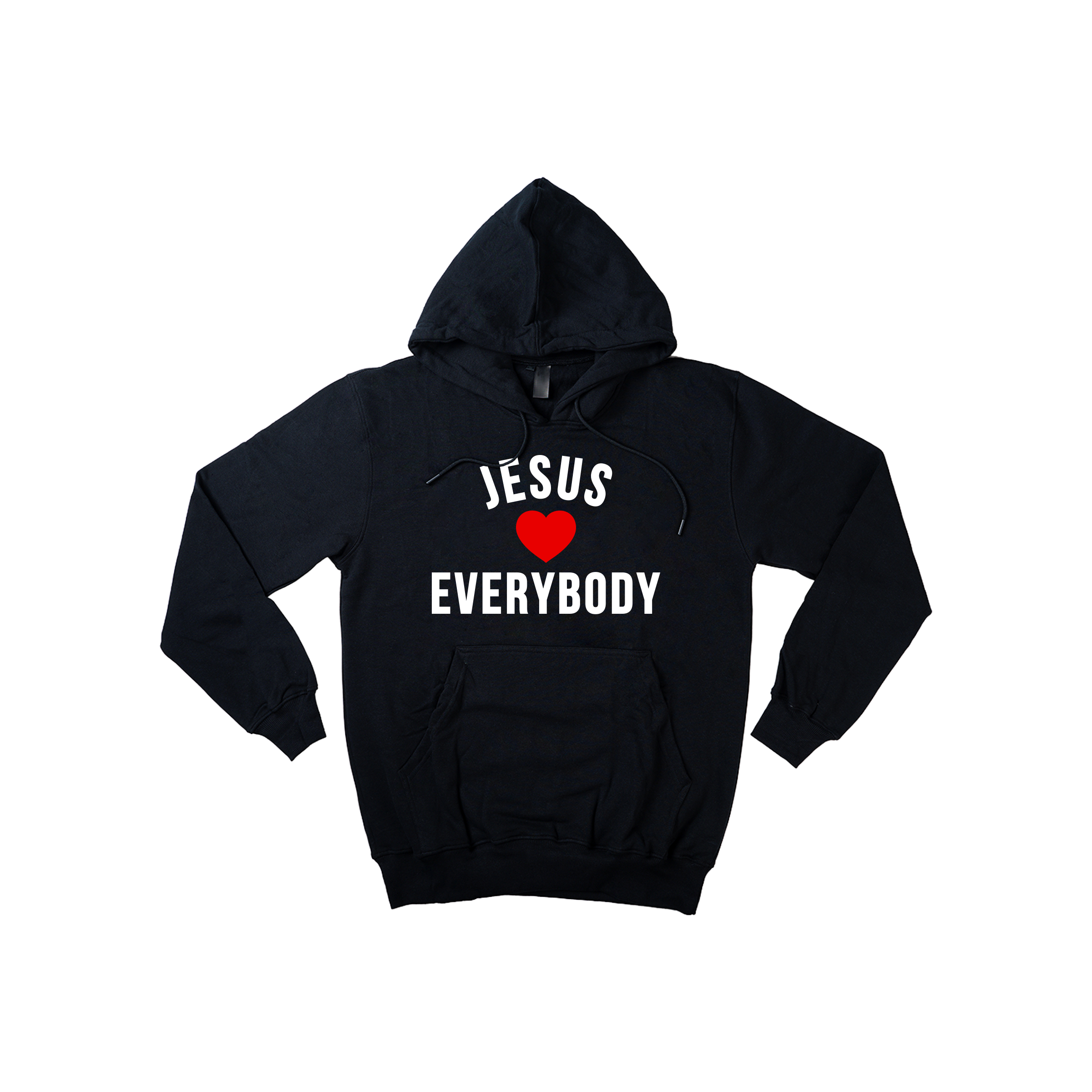Jesus Loves Everybody Hoodie Black image 0