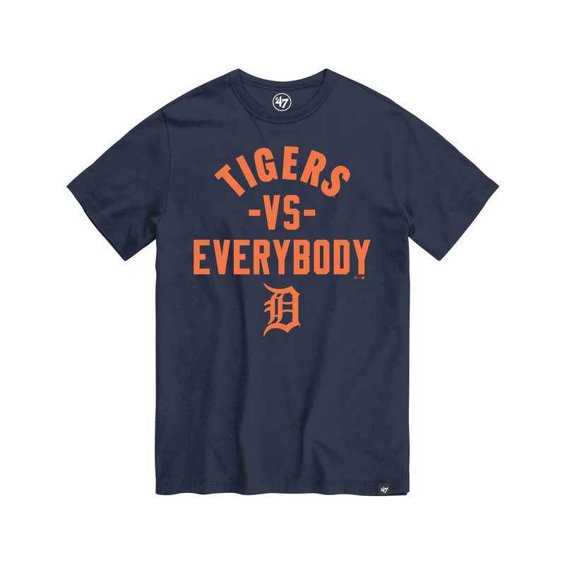 Tigers Vs Everybody Tee - Navy/Orange
