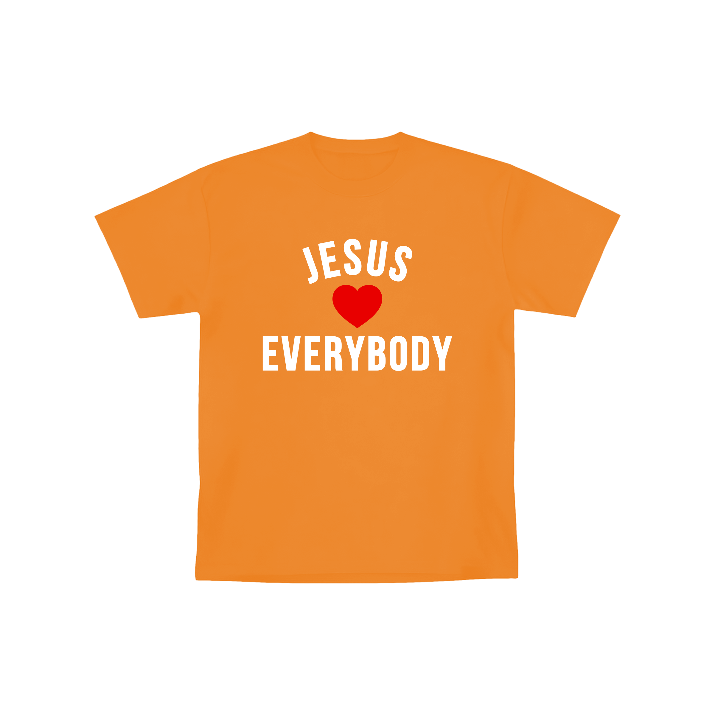 Jesus Loves Everybody Tee Orange image 0
