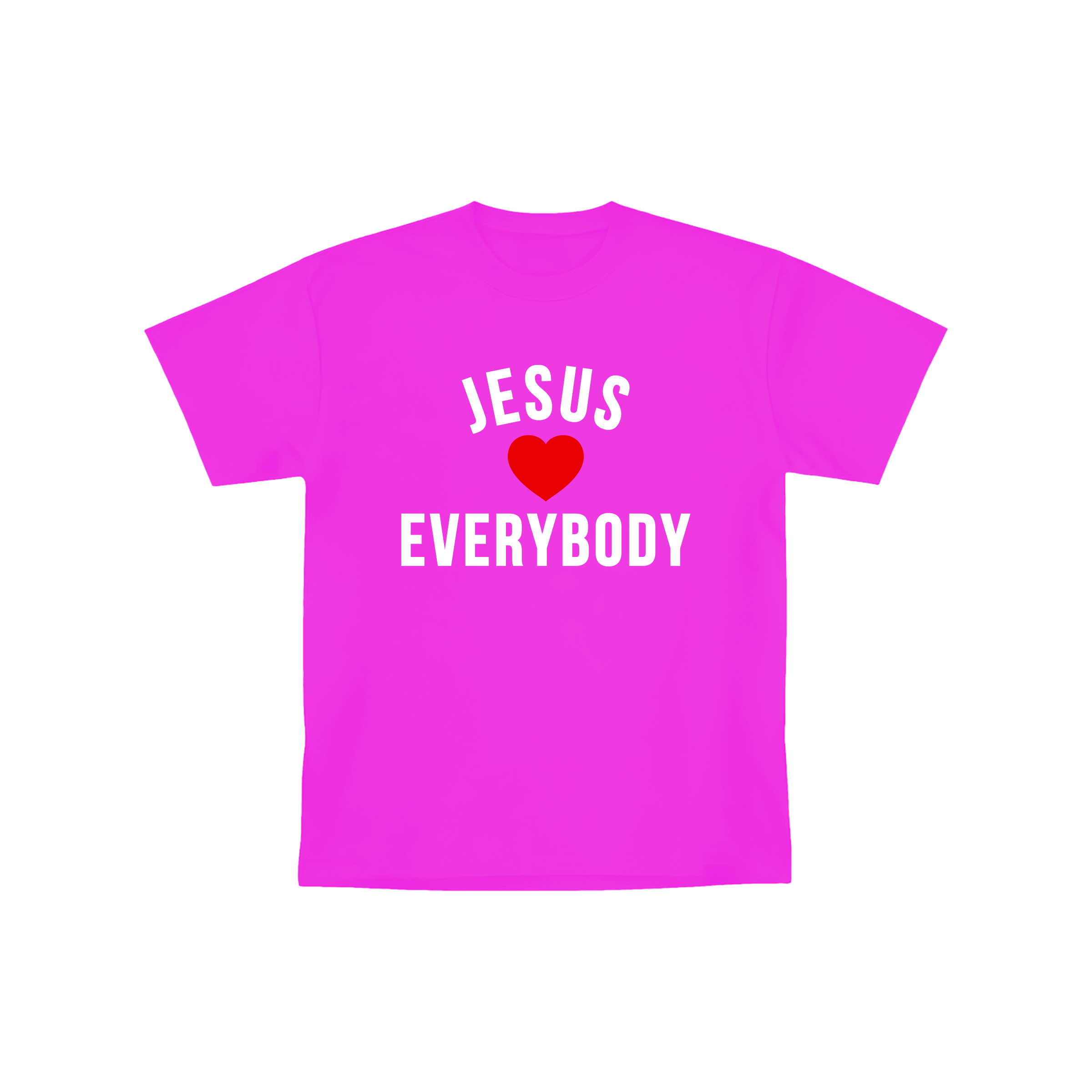 Jesus Loves Everybody Tee Pink image 0