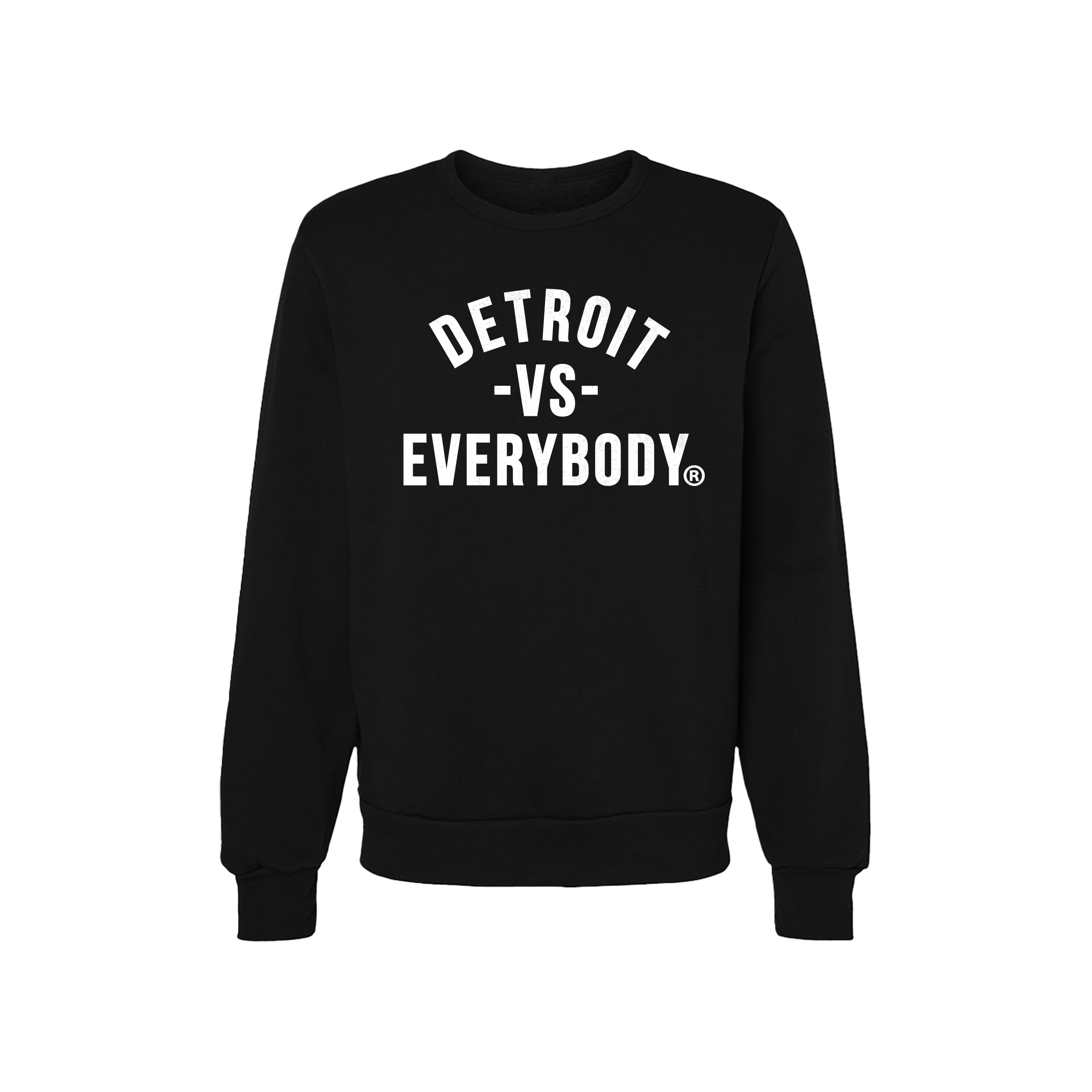 Detroit Vs Everybody Crew Neck- Black/White image 0