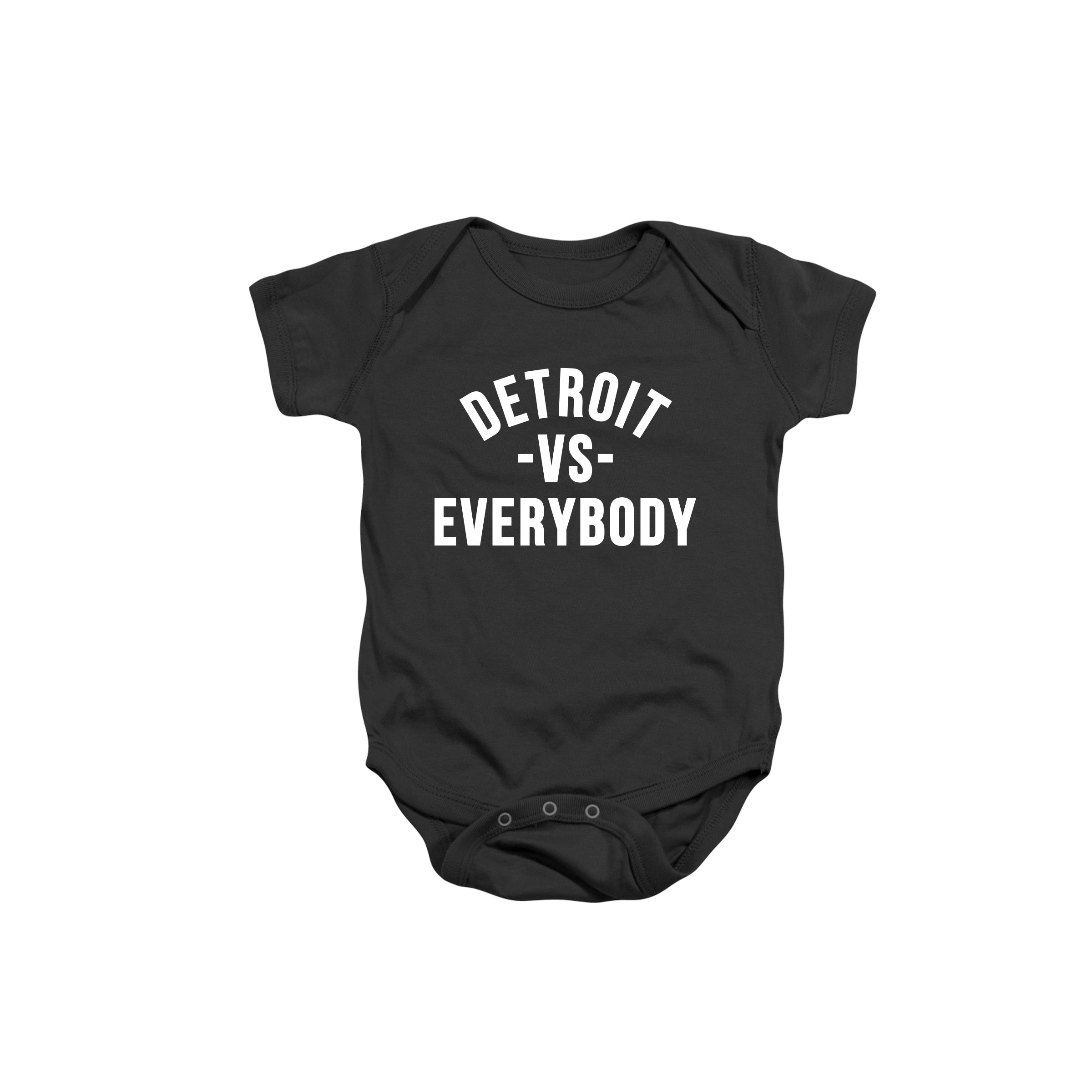 Toddler Detroit VS Everybody Onesie- Black/White image 0