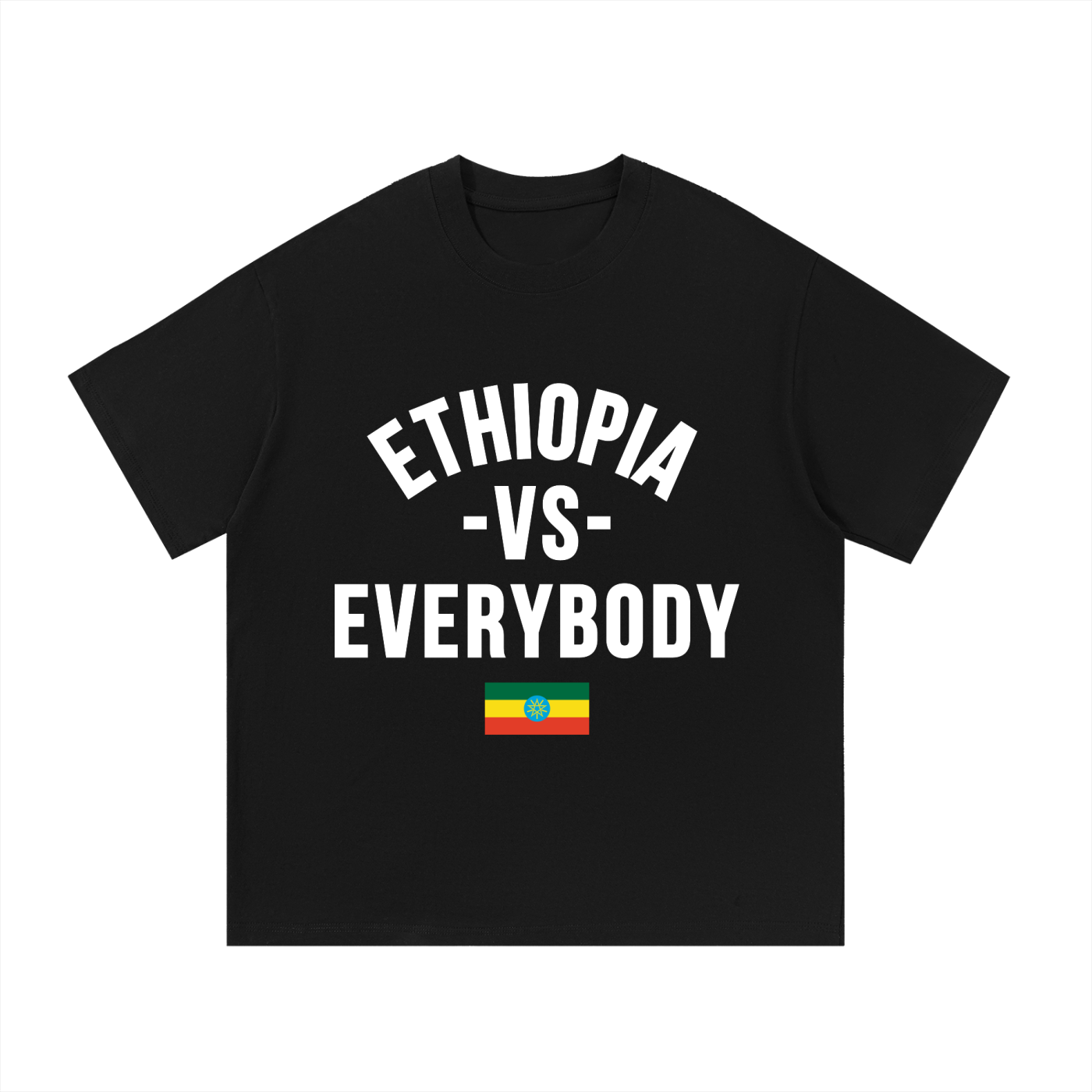 Ethiopia Vs Everybody Essential Cotton T-Shirt