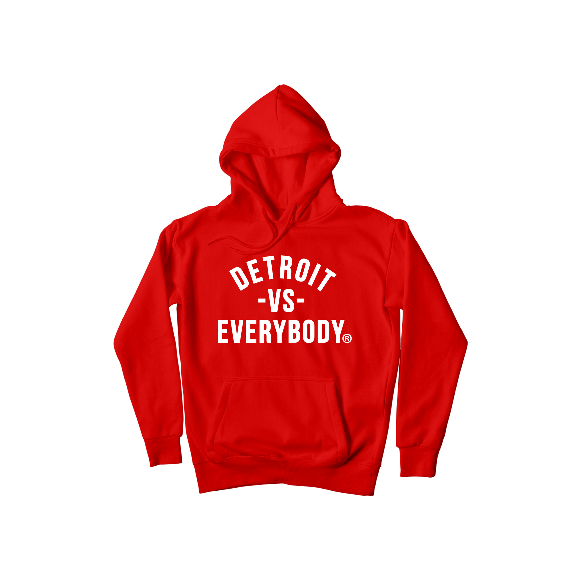Detroit Vs Everybody Hoodie- Red/White image 0