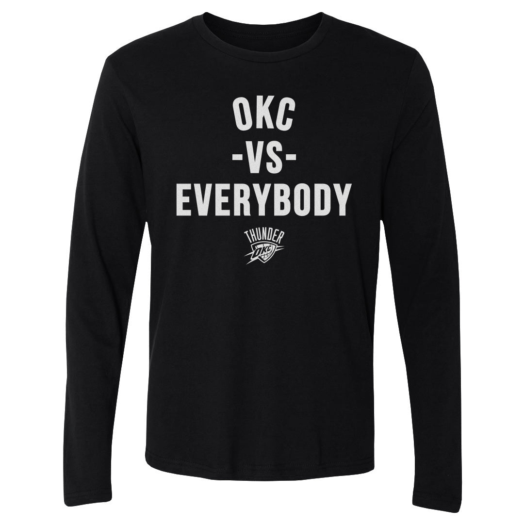 Oklahoma City Thunder Vs. Everybody Men's Long Sleeve
