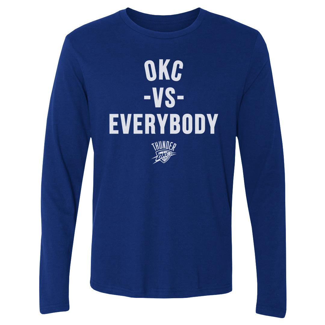 Oklahoma City Thunder Vs. Everybody Men's Long Sleeve