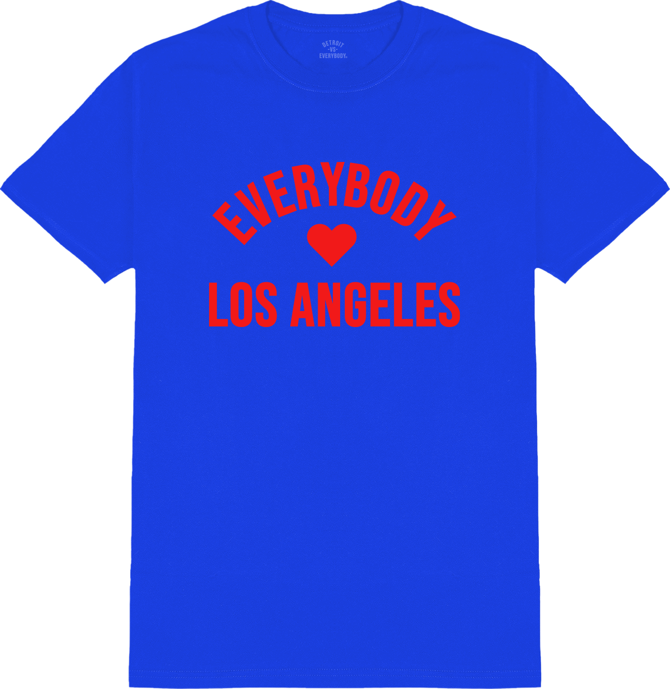 Everybody Loves Los Angeles T-Shirt- Blue/Red image 0