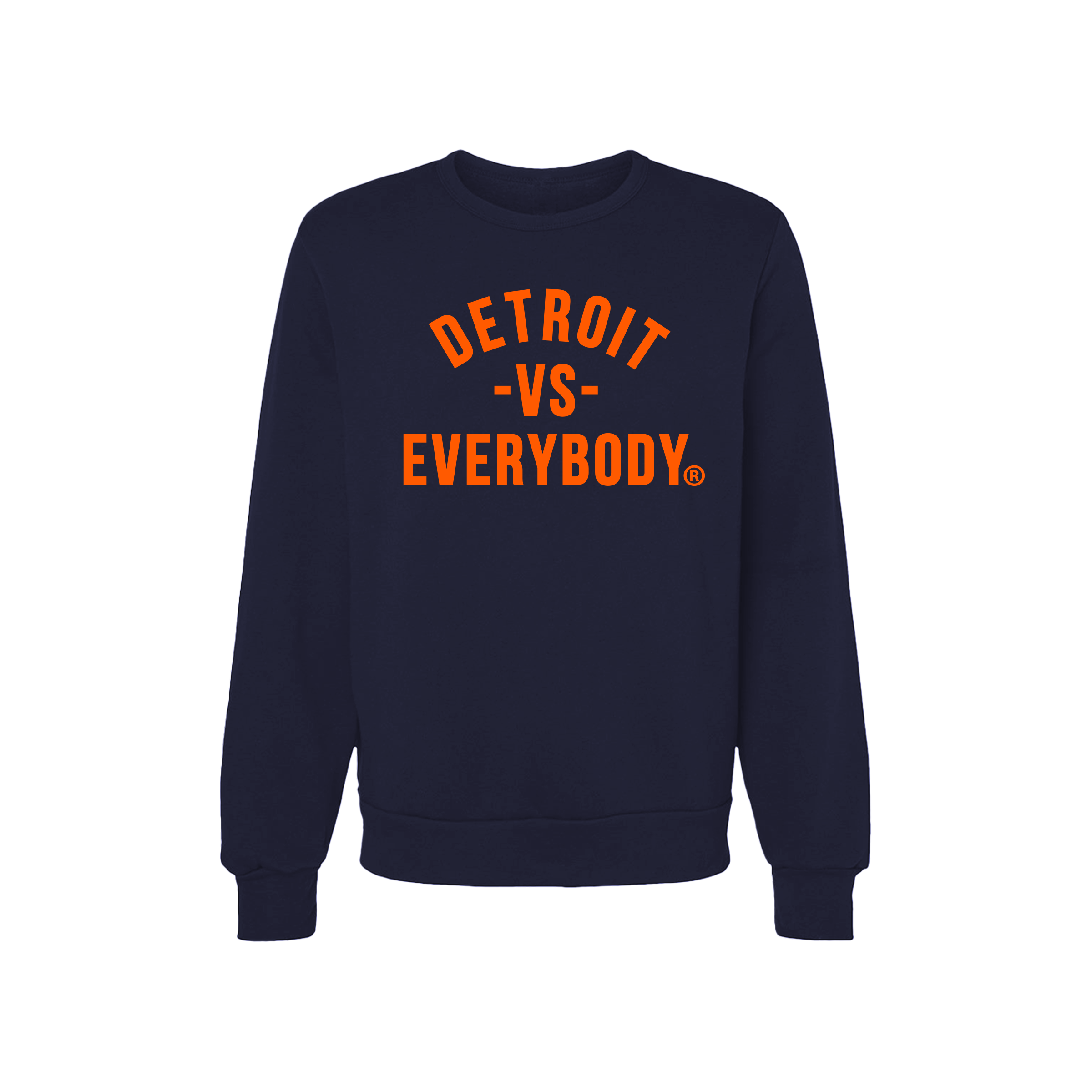 Detroit Vs Everybody Crew Neck- Blue/Orange image 0