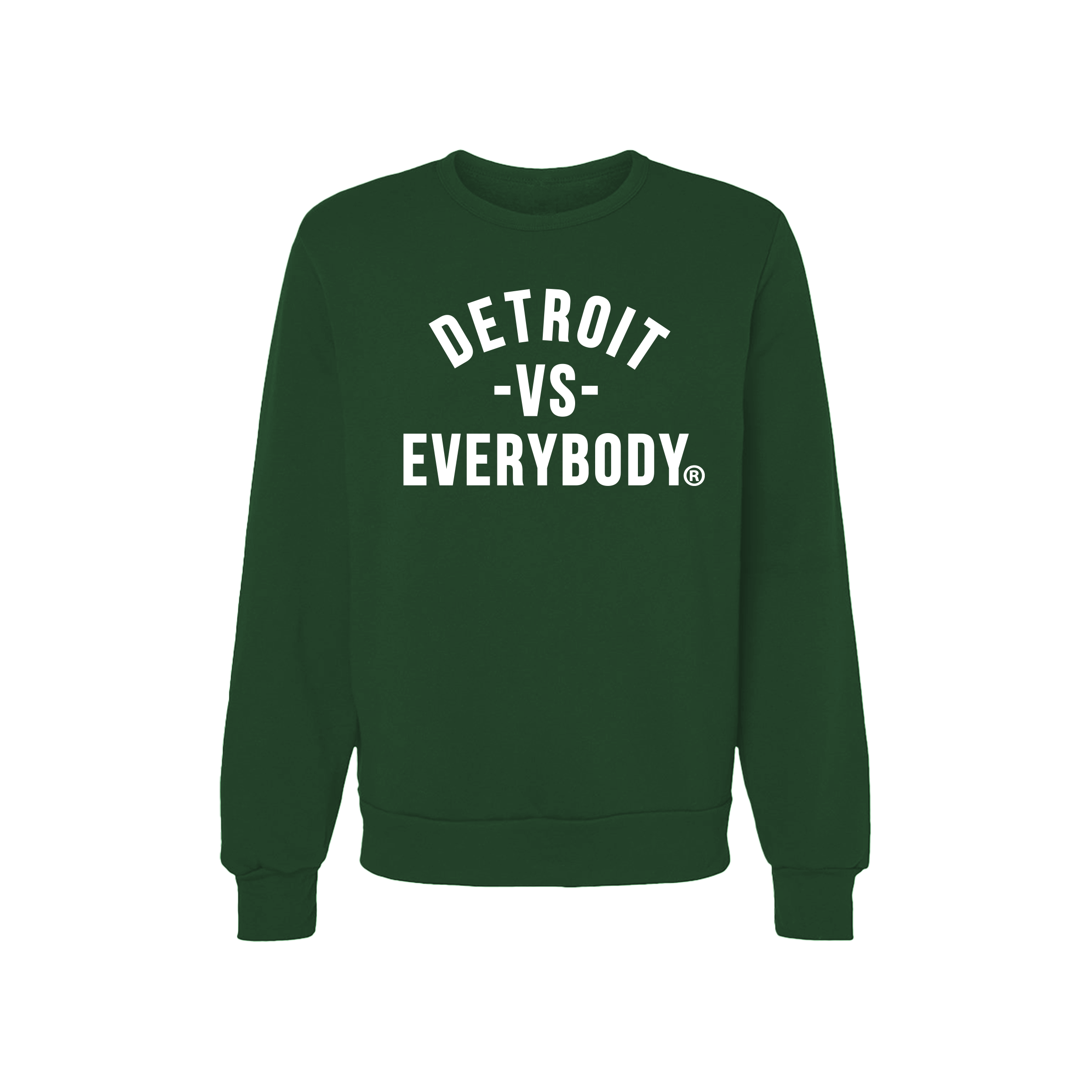 Detroit Vs Everybody Crew Neck- Green/White image 0