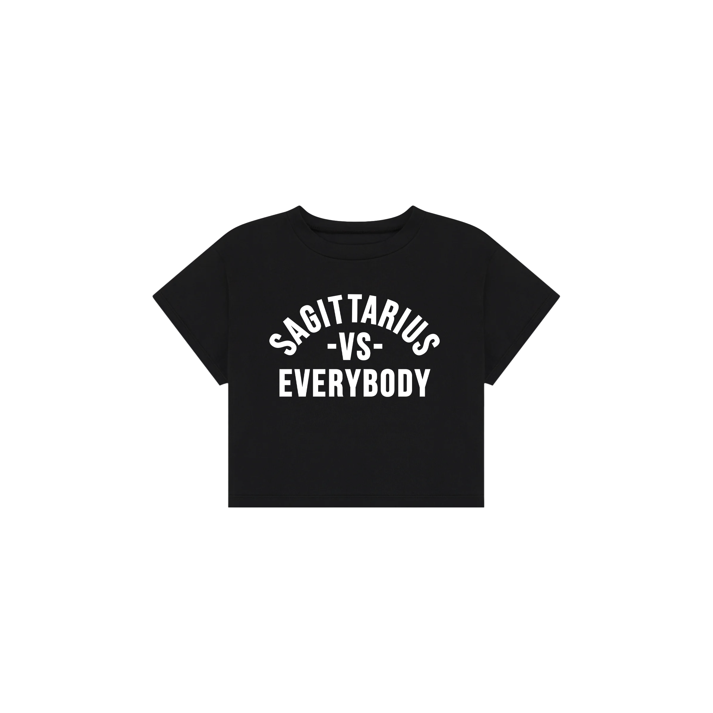 Sagittarius Vs Everybody Crop Tee image 0