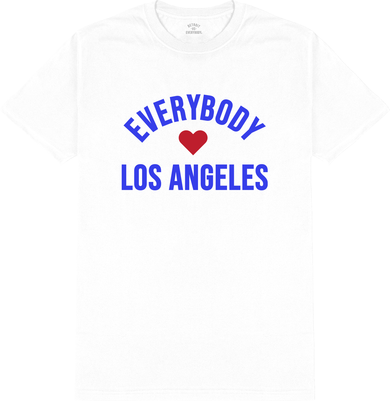 Everybody Loves Los Angeles T-Shirt- White/Blue image 0