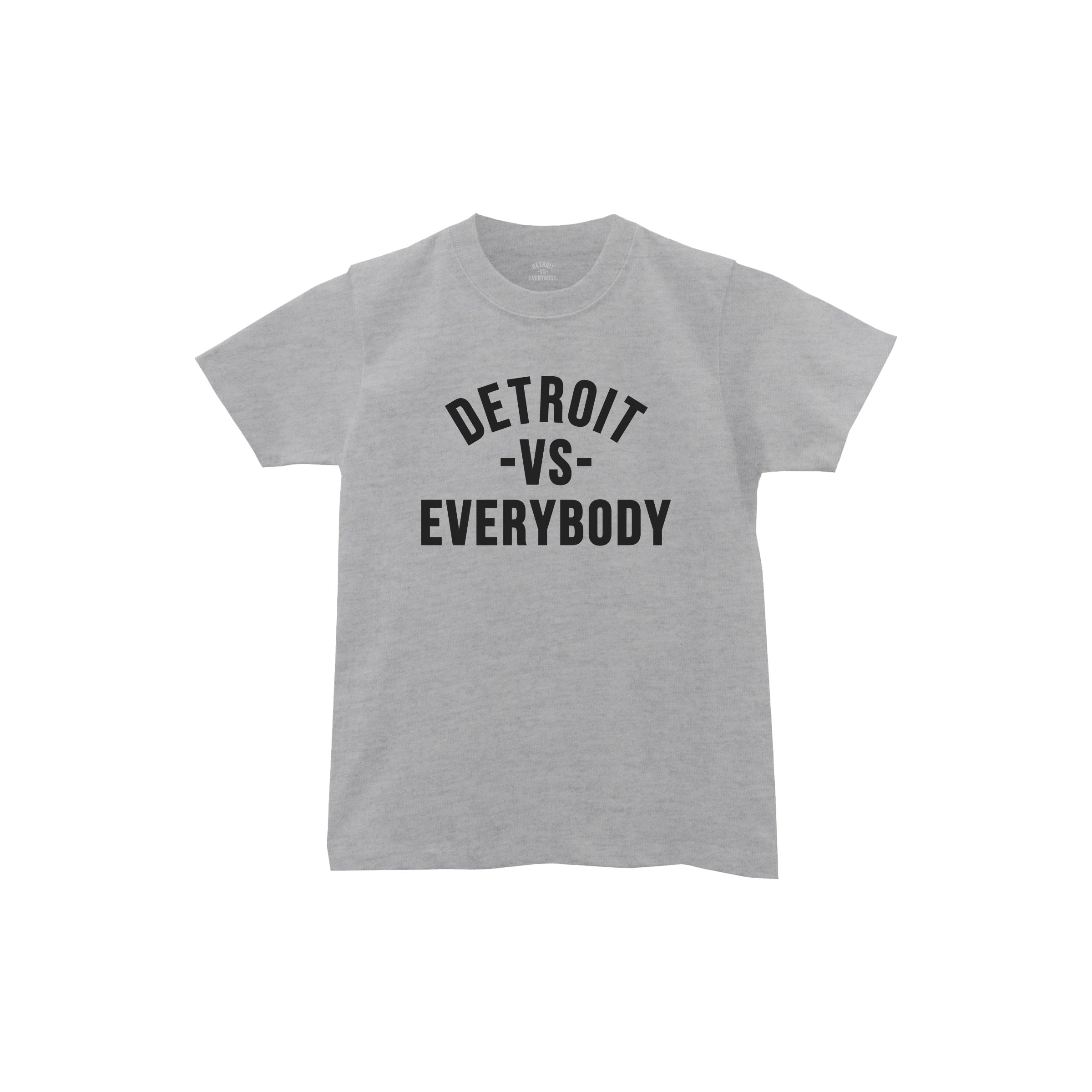 Youth Detroit VS Everybody T-Shirt- Grey/Black image 0