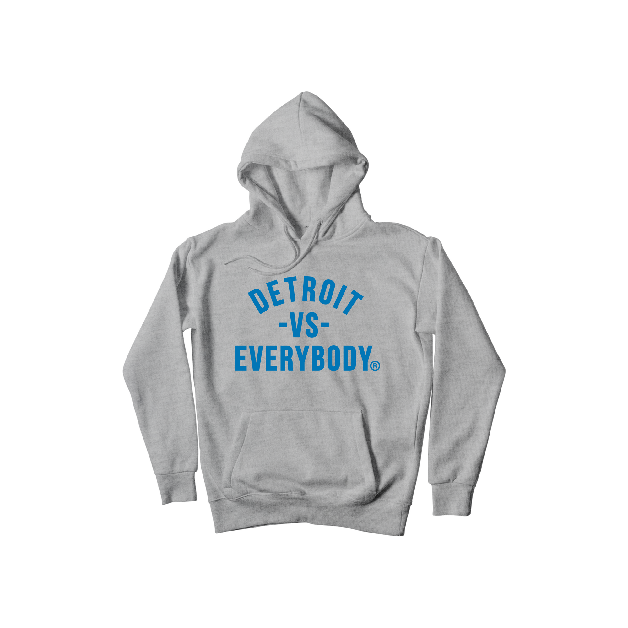 Detroit Vs Everybody Hoodie- Grey/Blue image 0