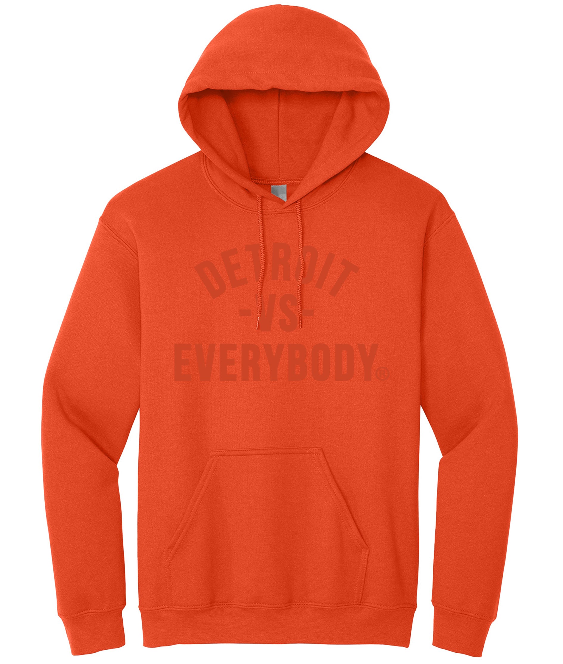 Detroit Vs Everybody Hoodie- Orange/Orange image 0