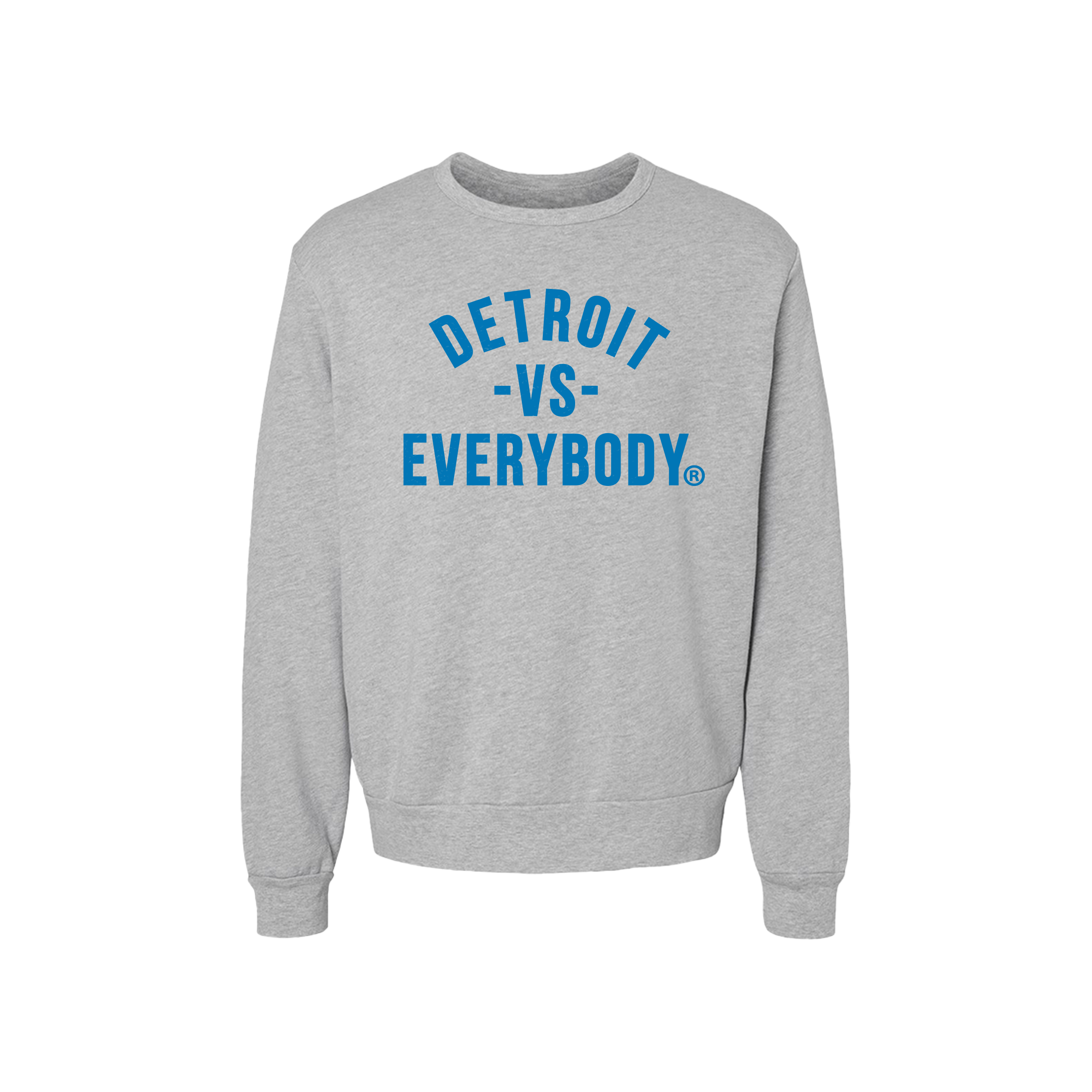 Detroit Vs Everybody Crew Neck- Grey/Blue image 0