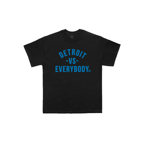 Detroit VS Everybody T-Shirt- Black/Blue image 0