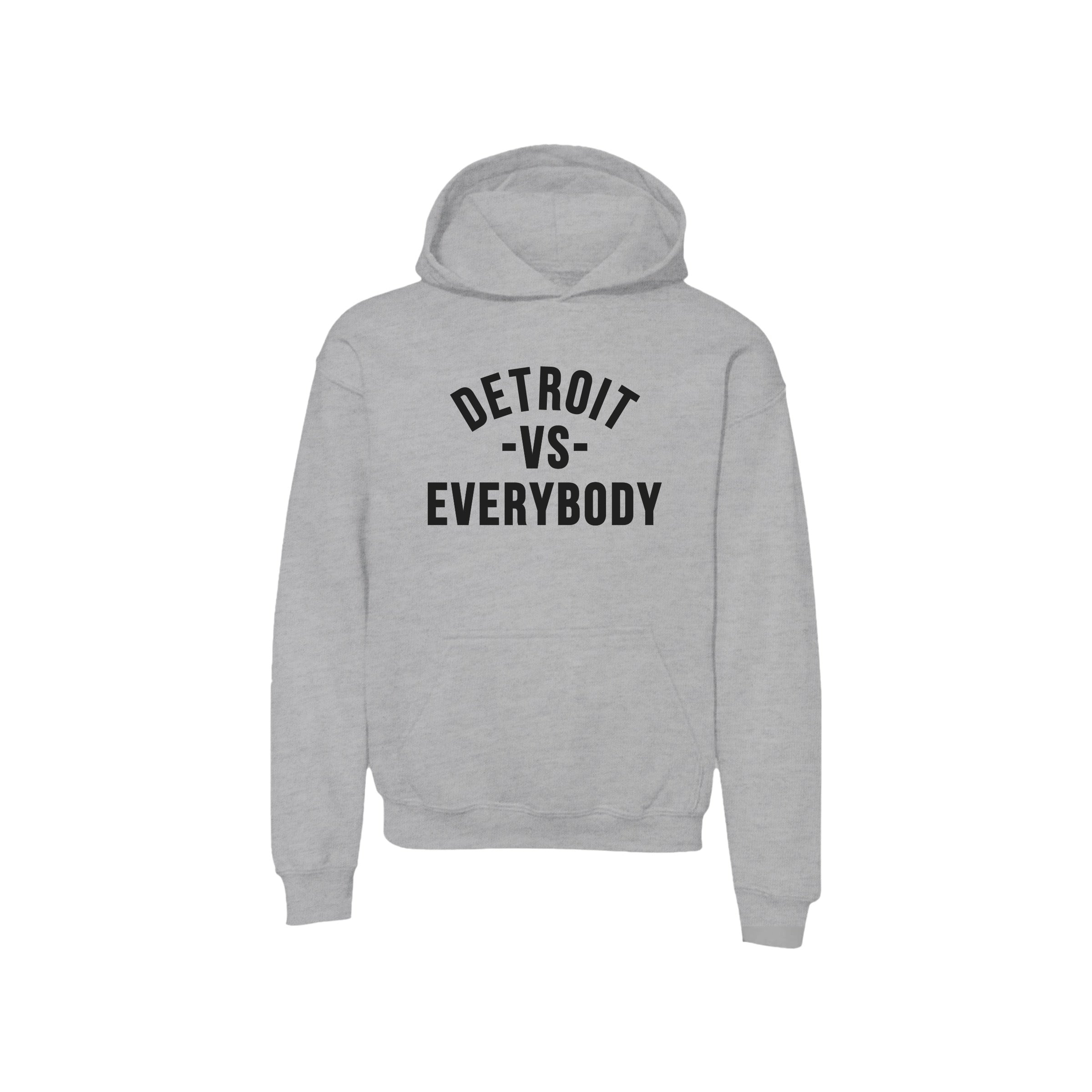 Youth Detroit VS Everybody Hoodie- Grey/Black image 0