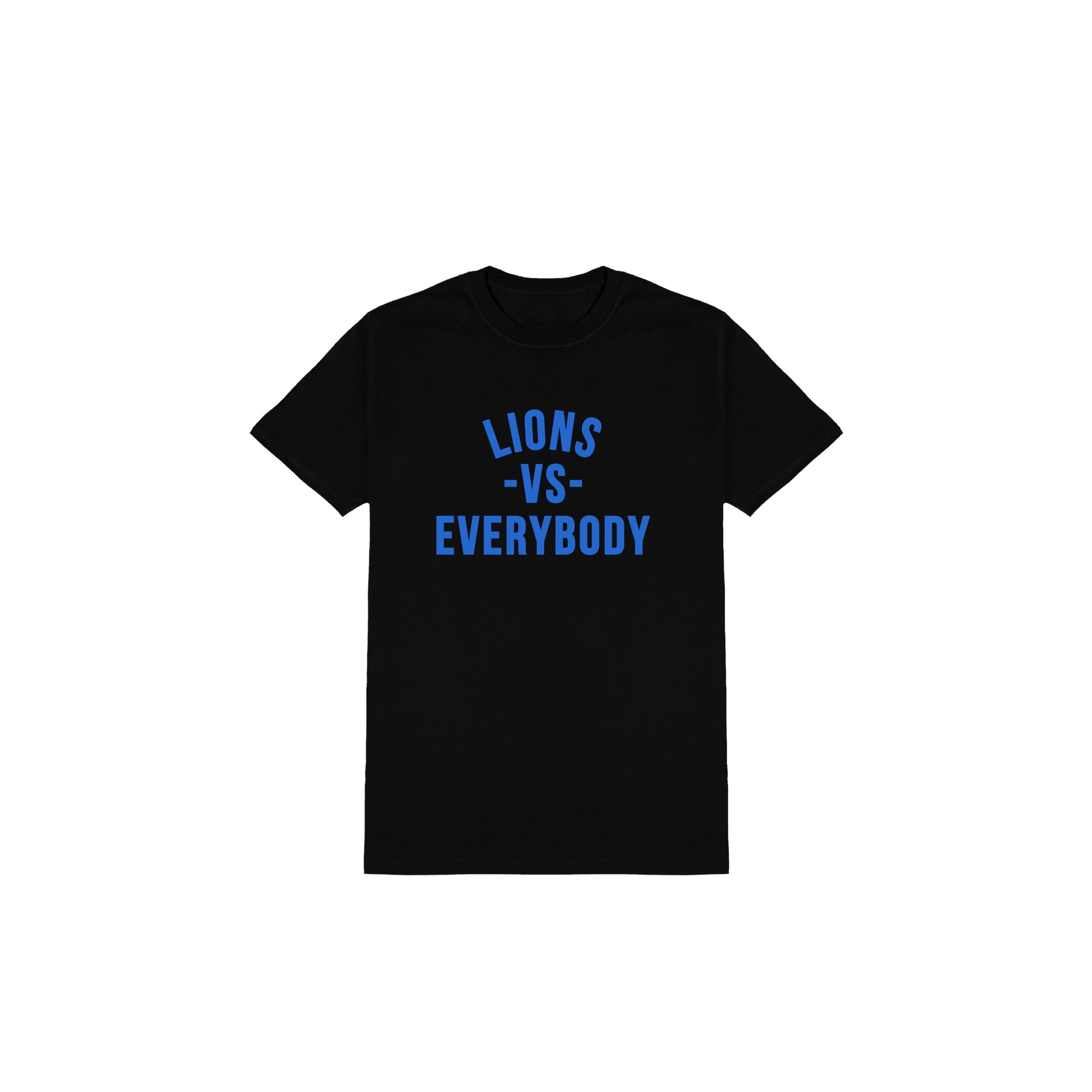 Lions VS Everybody T-Shirt- Black/Blue image 0