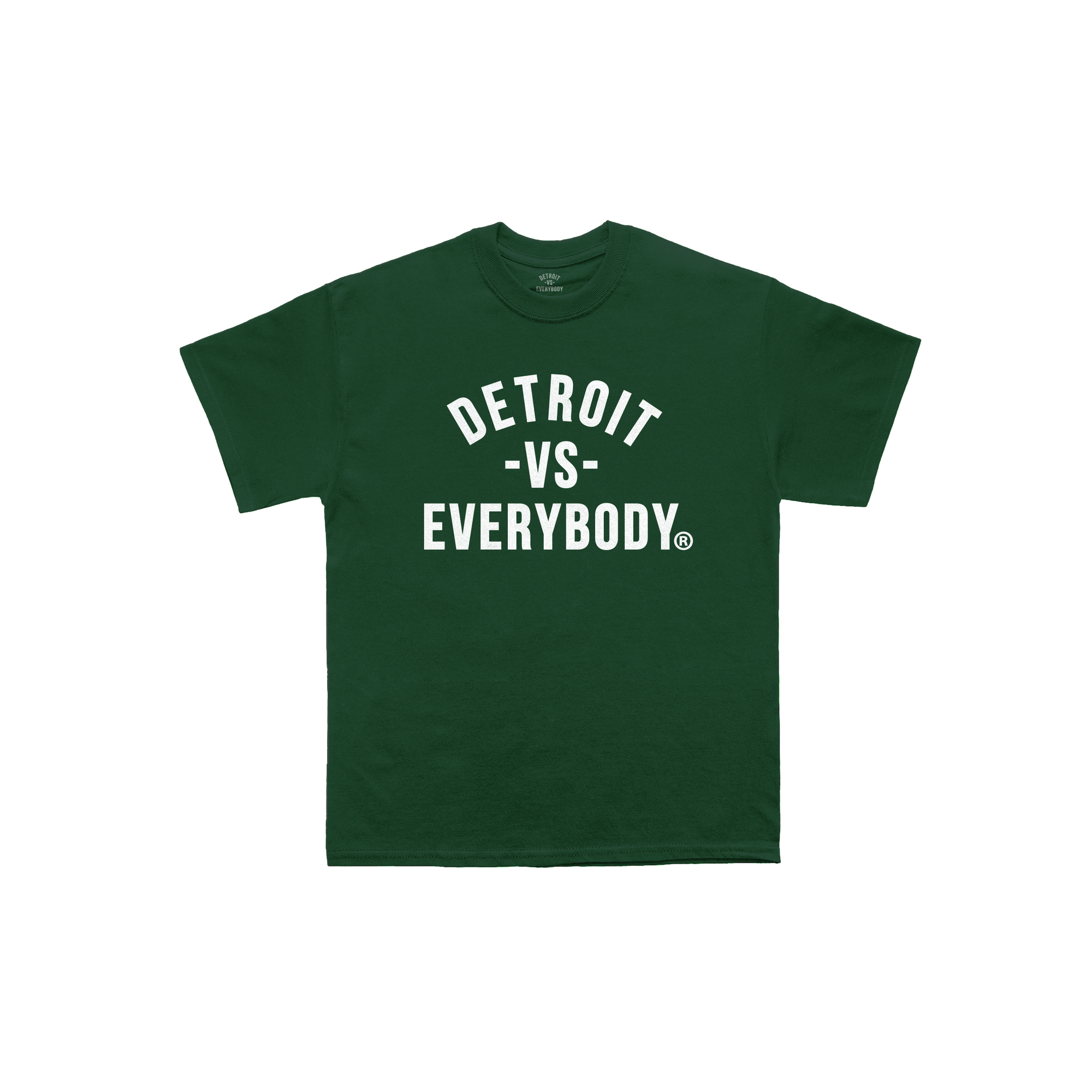 Detroit VS Everybody T-Shirt- Green/White image 0