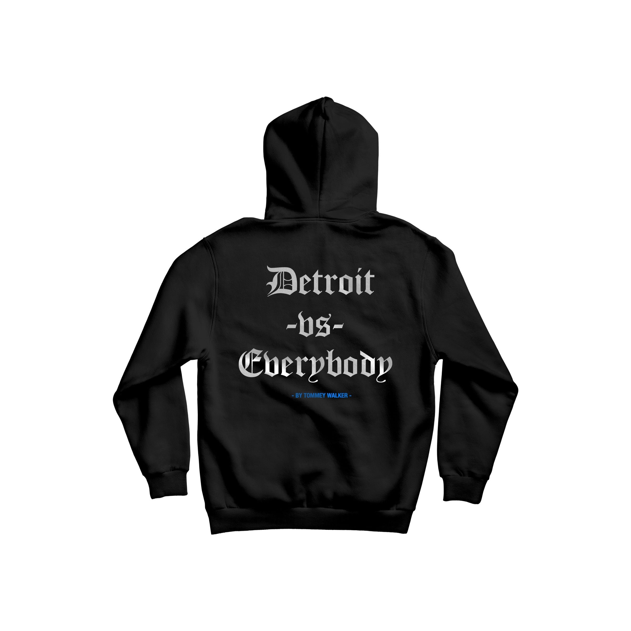 Detroit Vs Everybody/DVE Hoodie - Black/Blue image 1