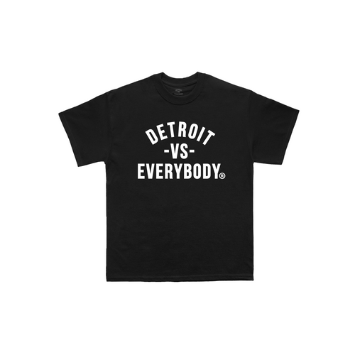 Detroit VS Everybody T-Shirt- Black/White image 0