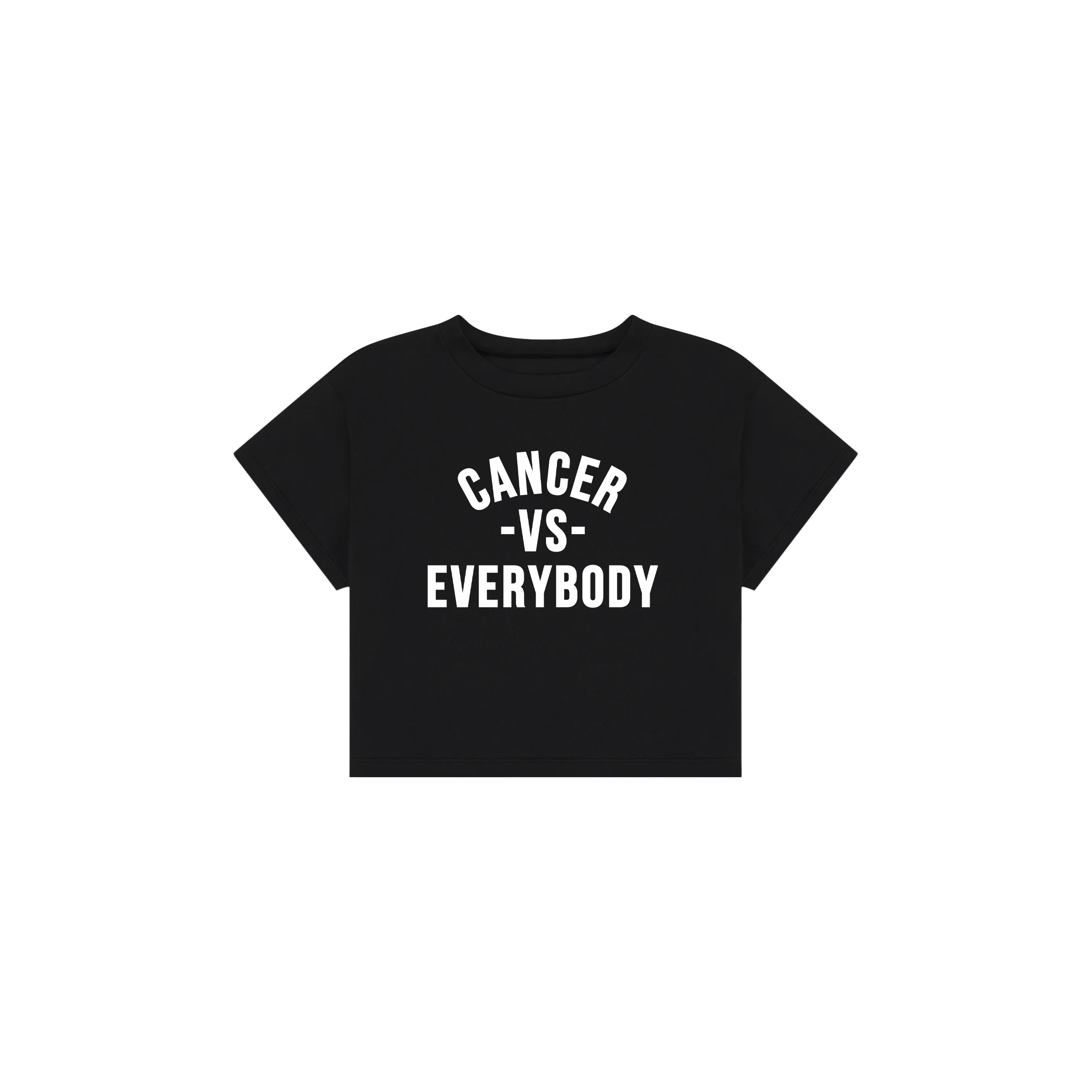 Cancer Vs Everybody Crop Tee image 0