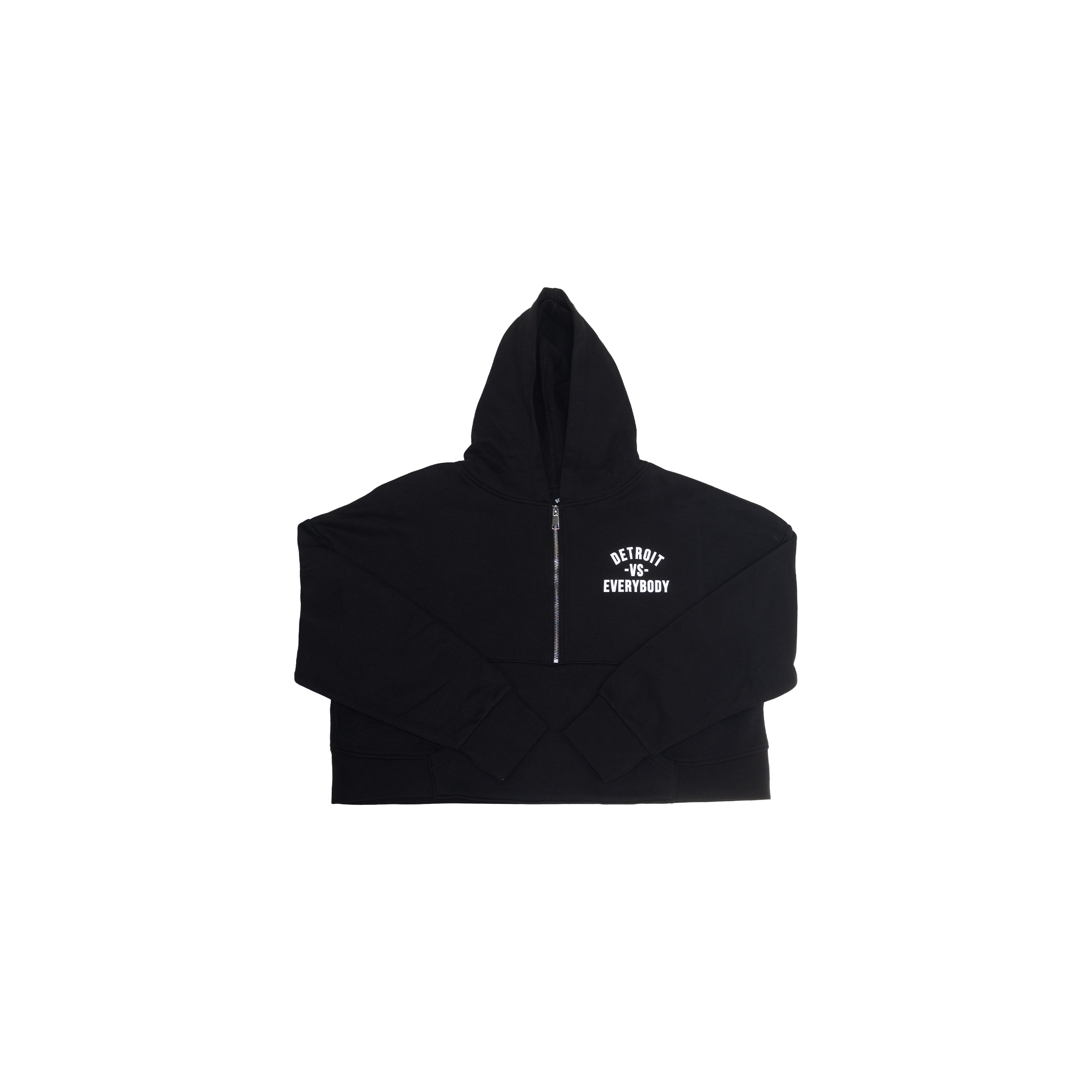 Detroit Girls Cropped Half-Zip Hoodie image 0