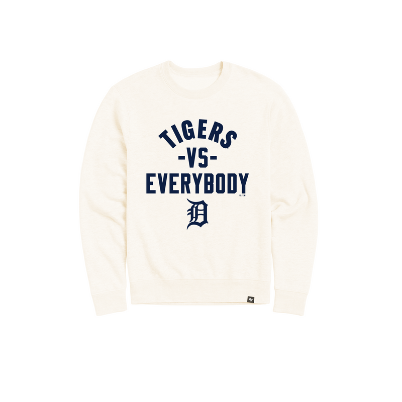 Tigers Vs Everybody Crewneck - Tan/Navy