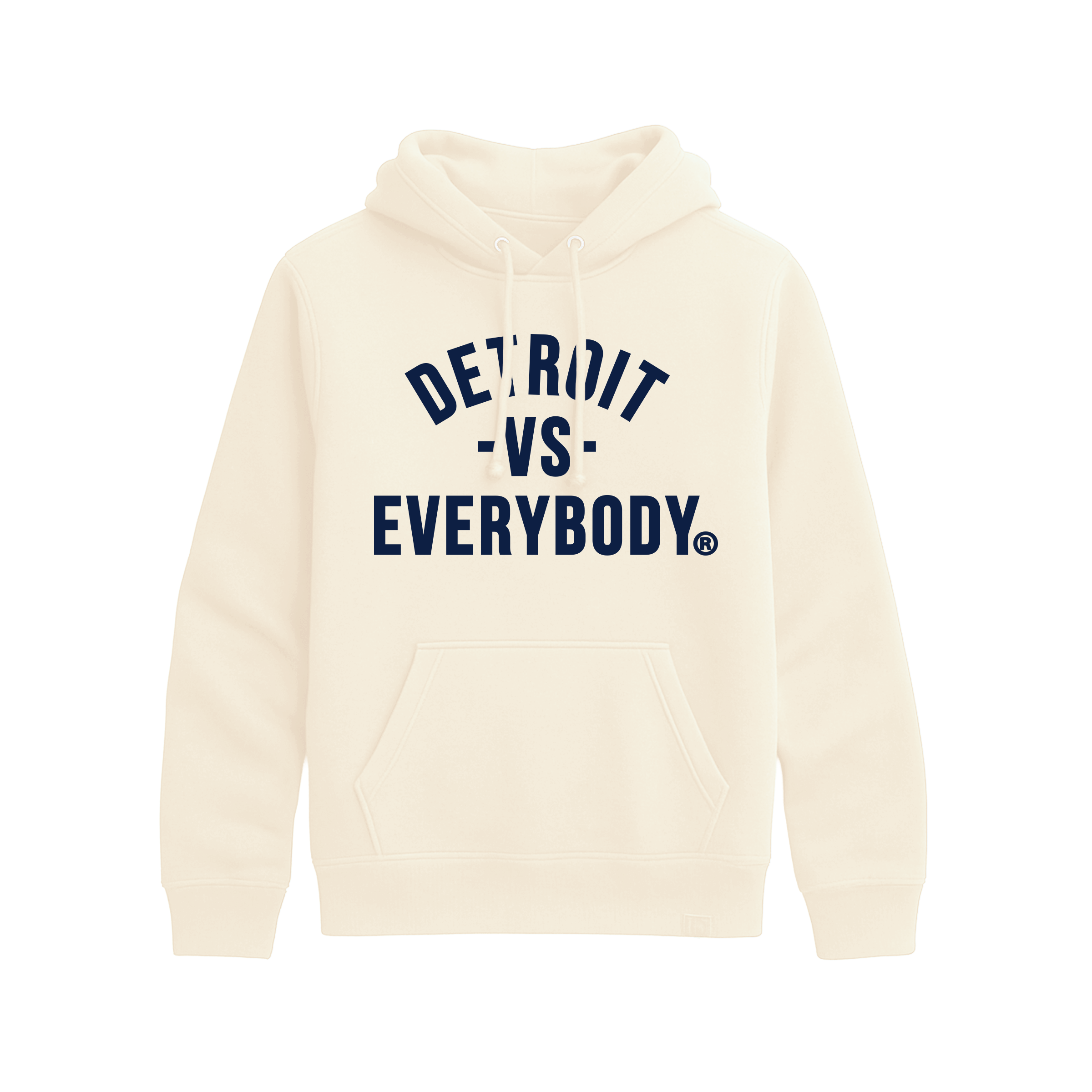 Detroit Vs Everybody Hoodie - Tan/Navy