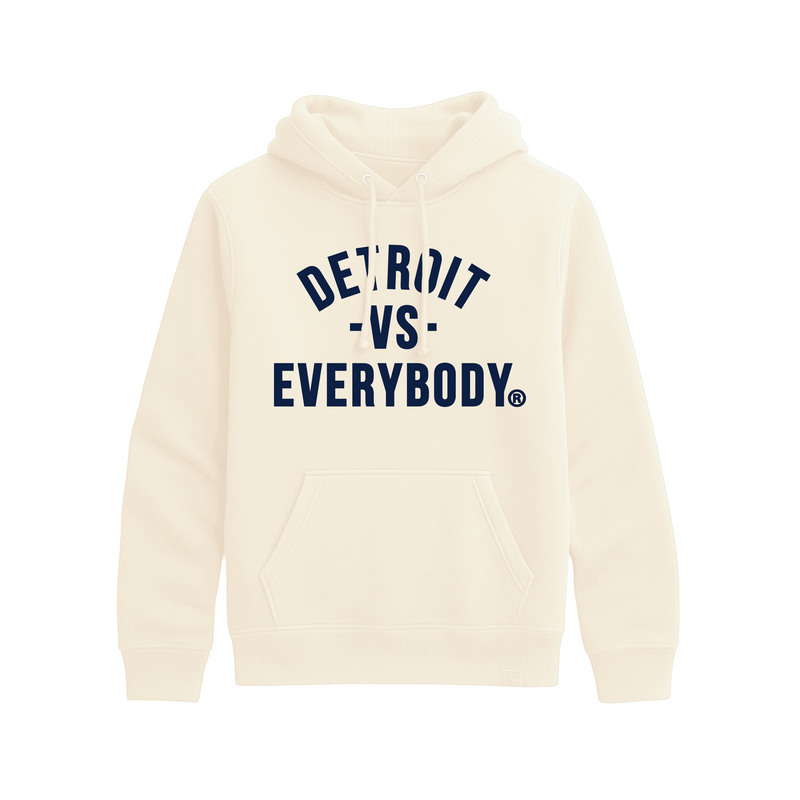 Detroit Vs Everybody Hoodie - Tan/Navy