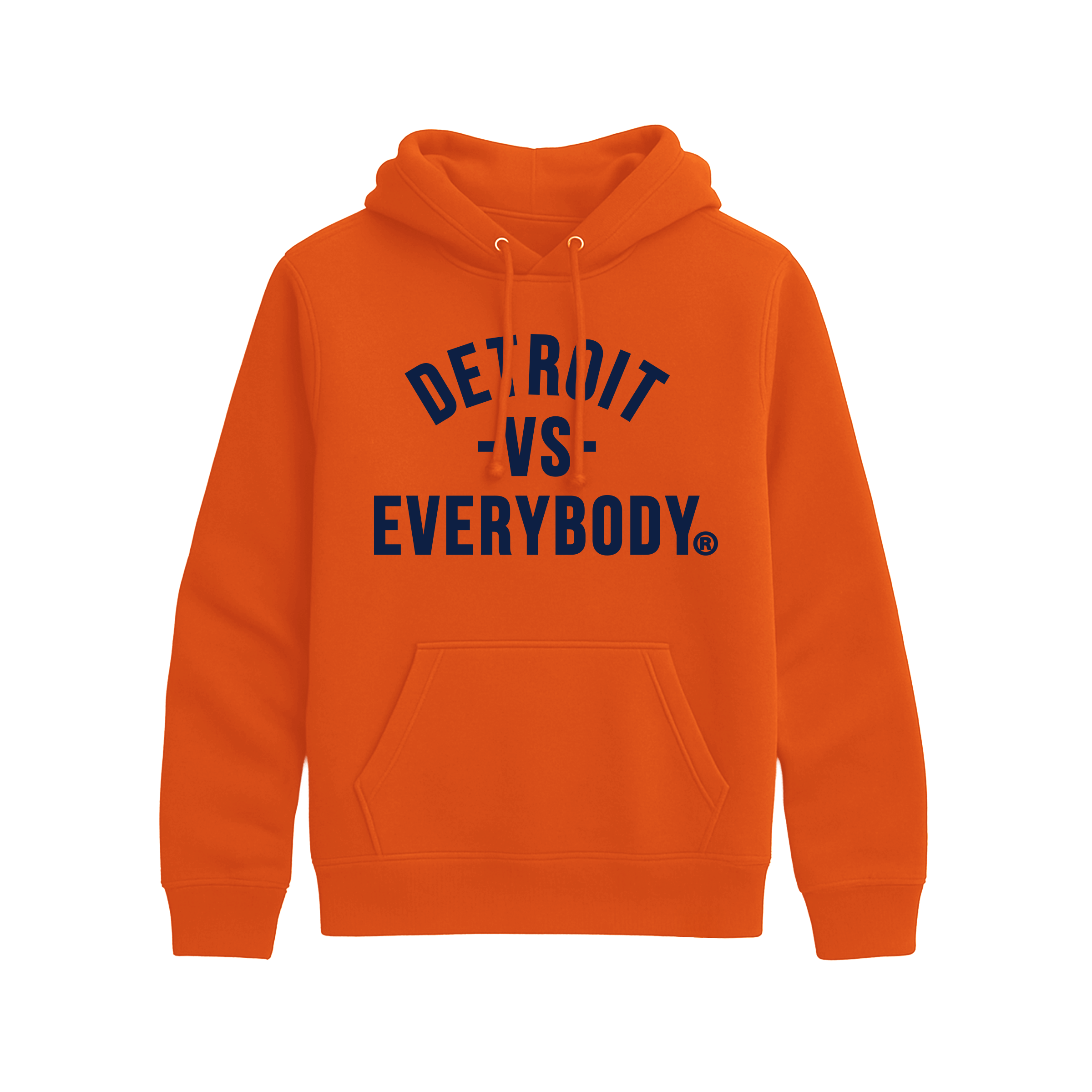 Detroit Vs Everybody Hoodie - Orange/Navy