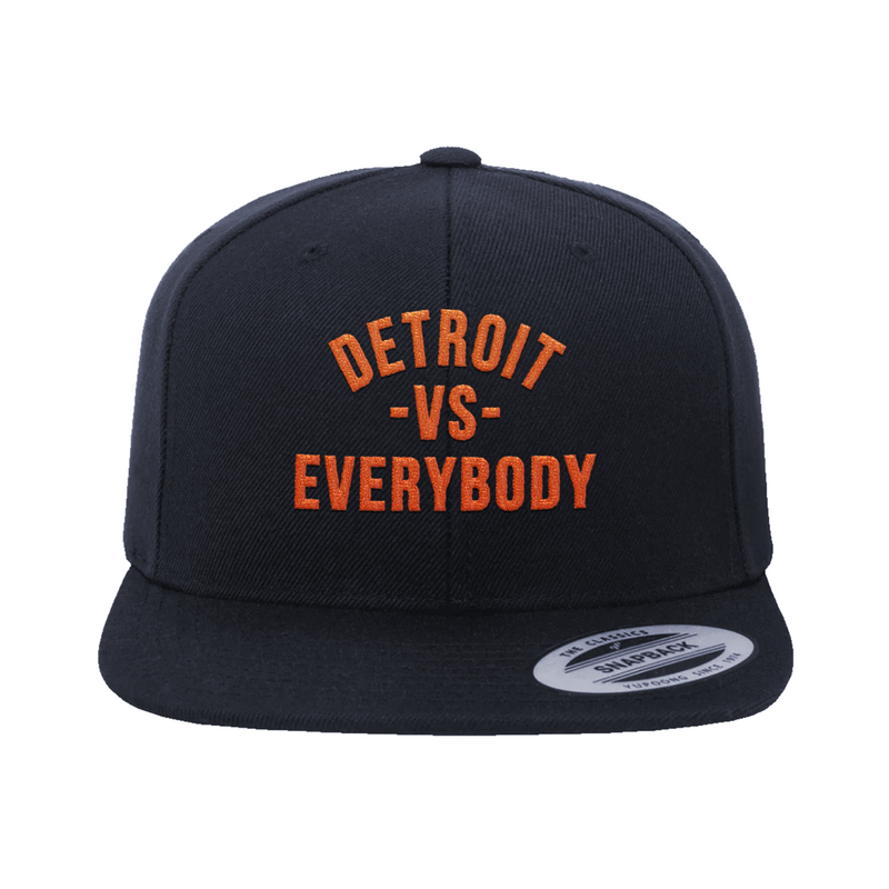 Detroit Vs Everybody Snapback - Navy/Orange
