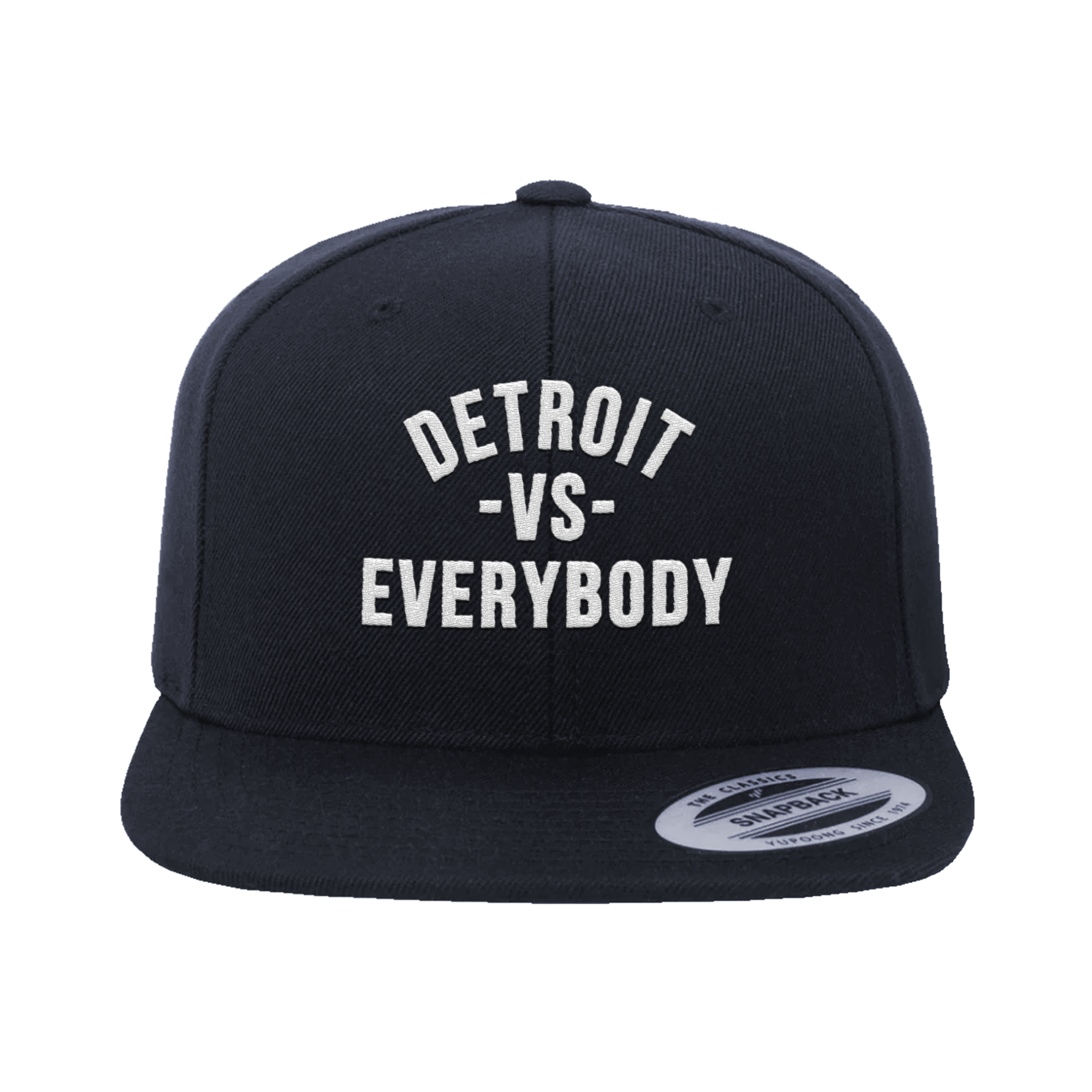 Detroit Vs Everybody Snapback - Navy/White