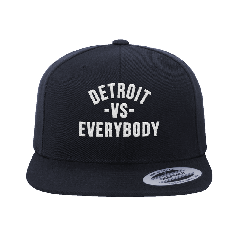 Detroit Vs Everybody Snapback - Navy/White
