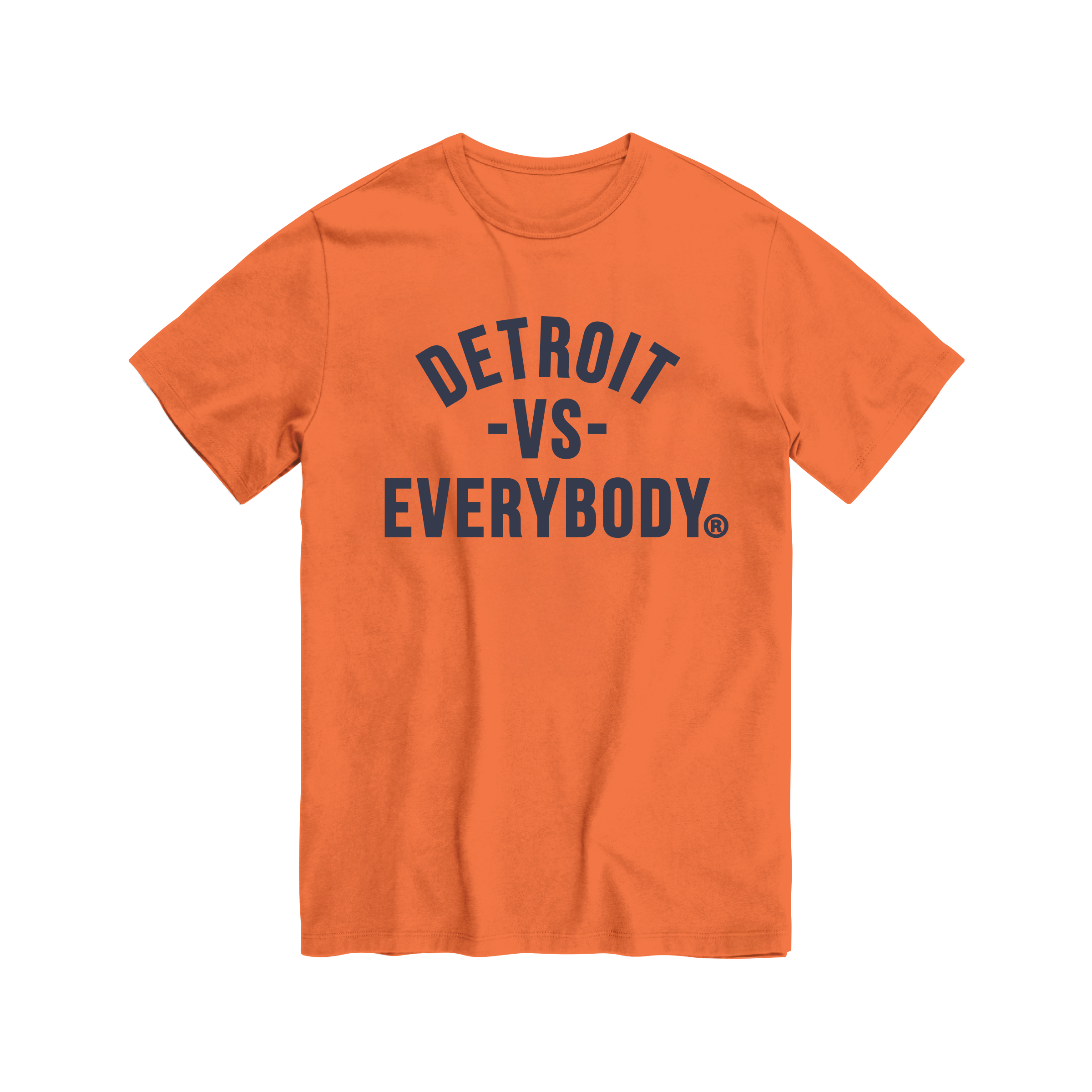 Detroit Vs Everybody Tee - Orange/Navy