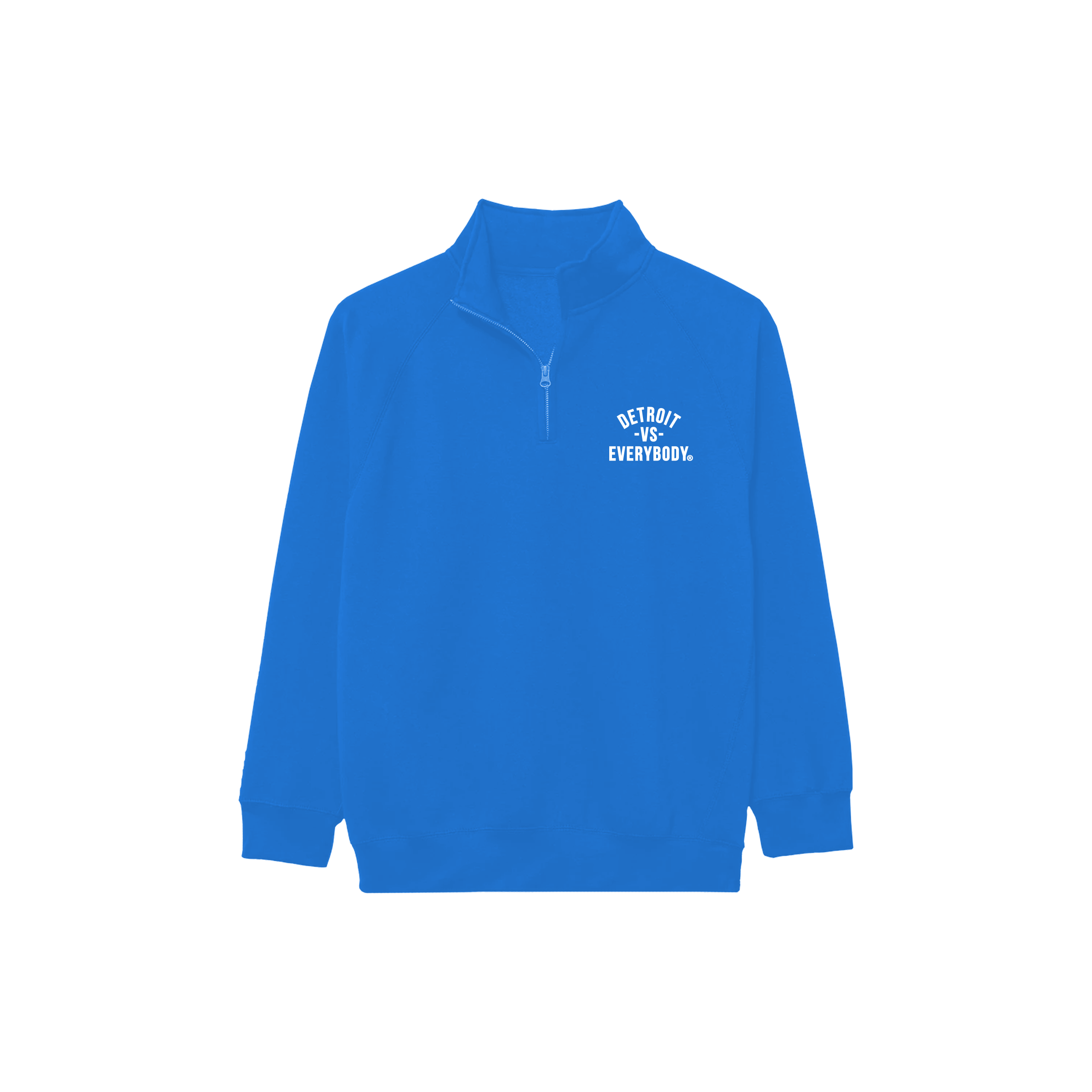 Detroit Vs Everybody Quarter Zip - Blue/White
