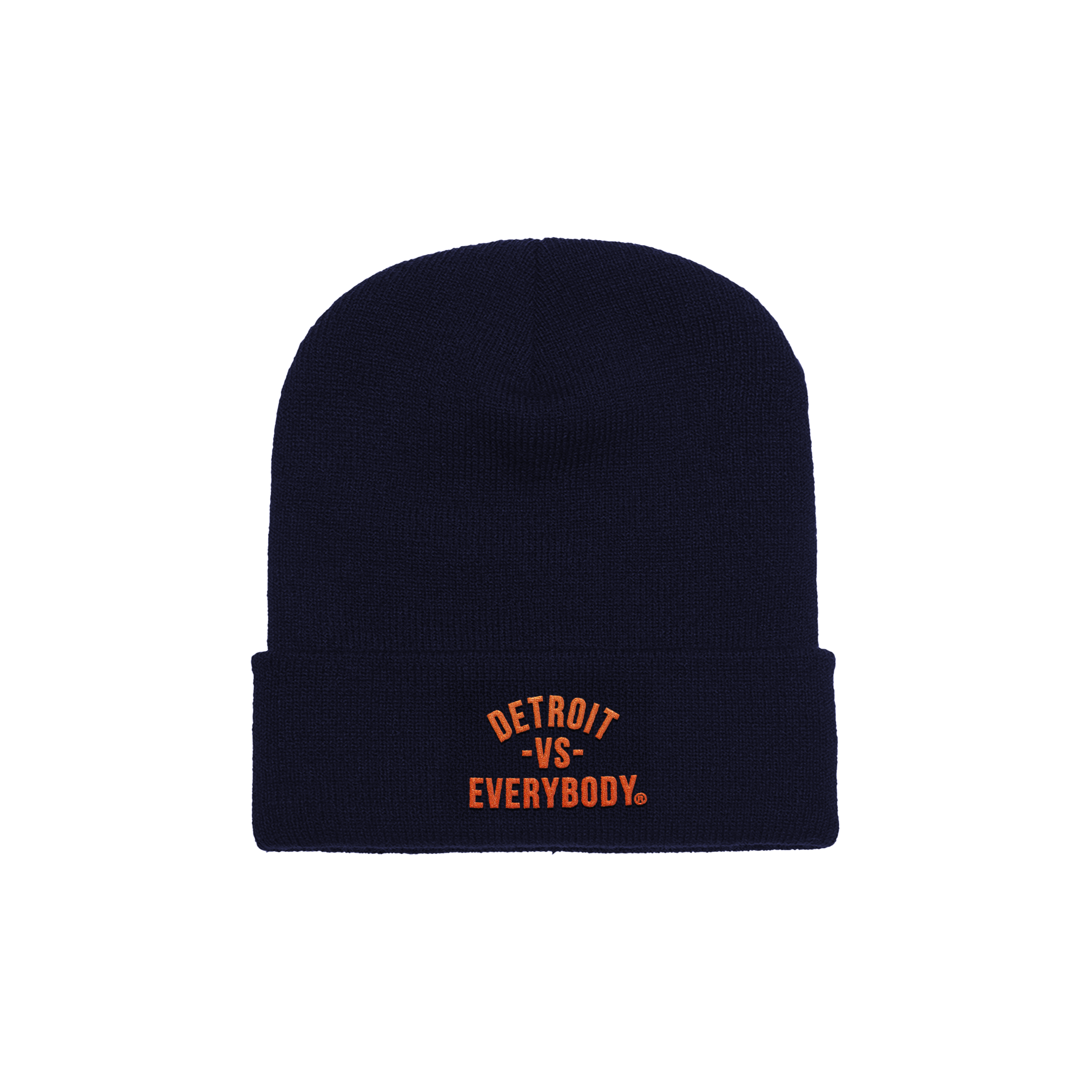 Detroit Vs Everybody Skullie - Navy/Orange