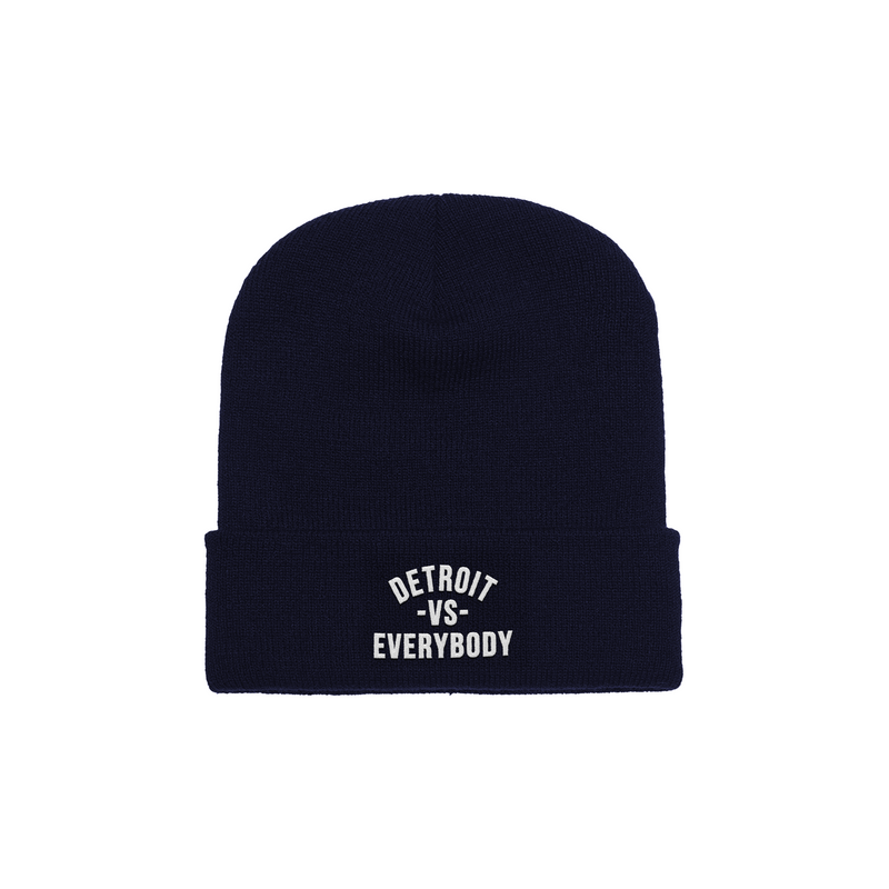 Detroit Vs Everybody Skullie - Navy/White