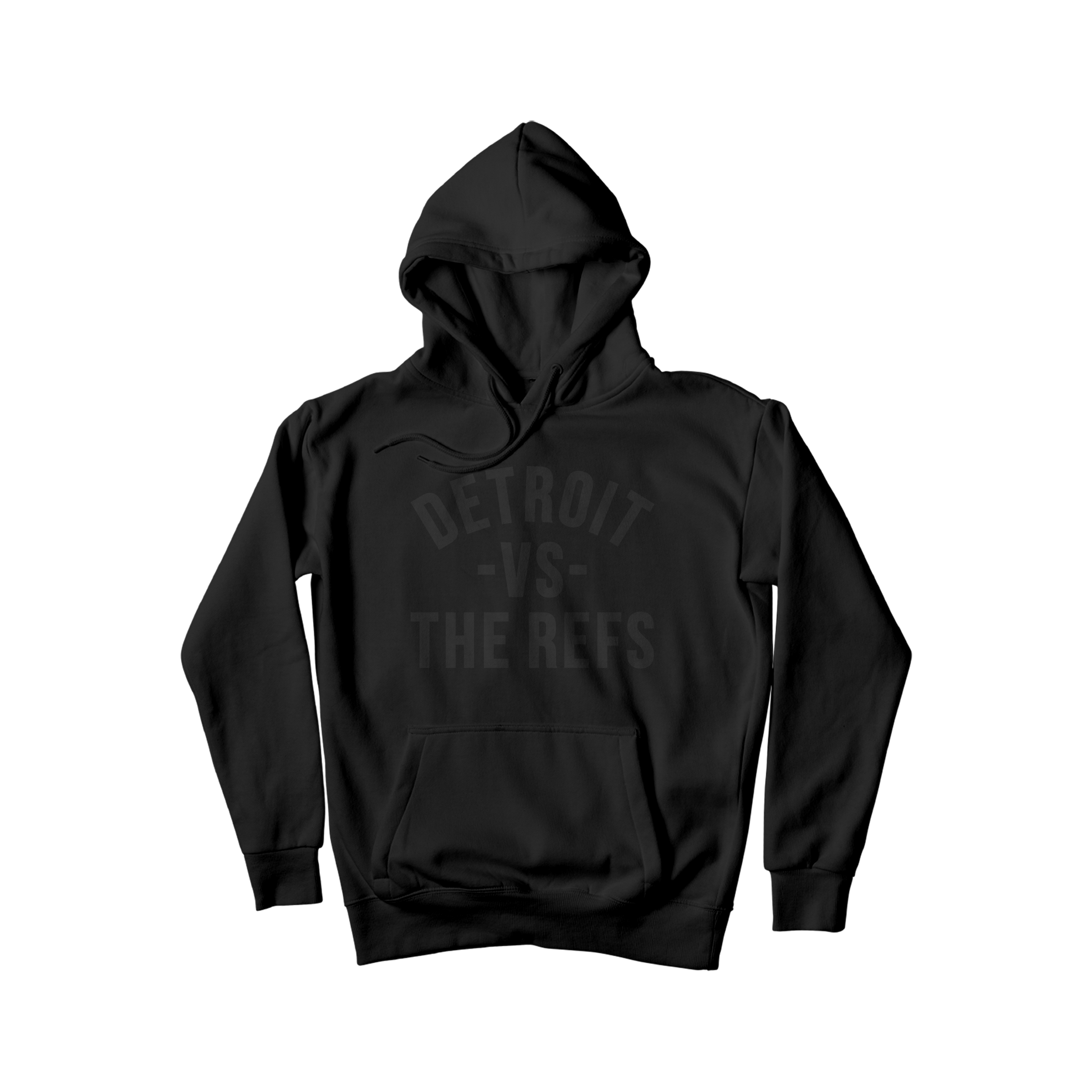 Detroit Vs The Refs Hoodie - Black/Black