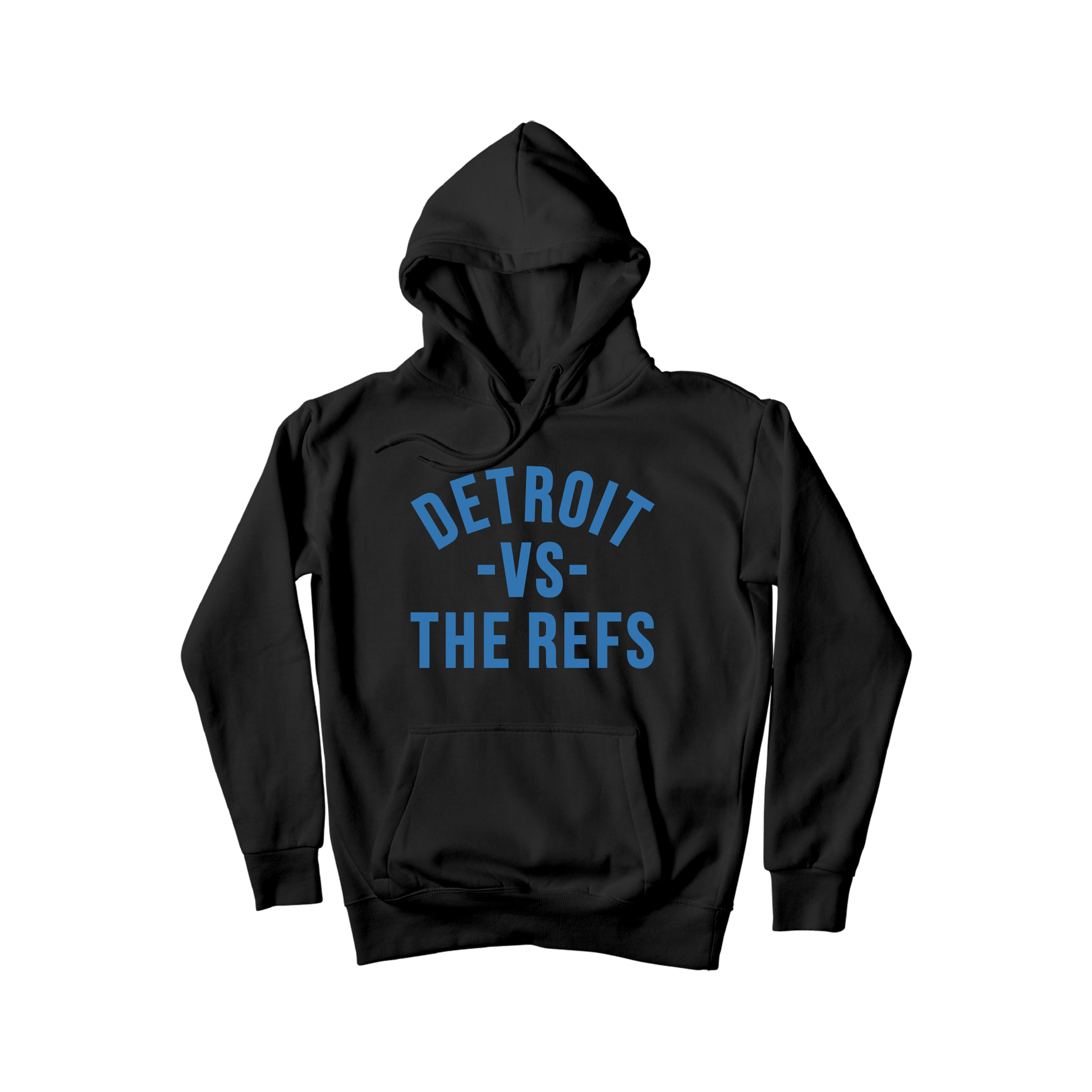 Detroit Vs The Refs Hoodie - Black/Blue