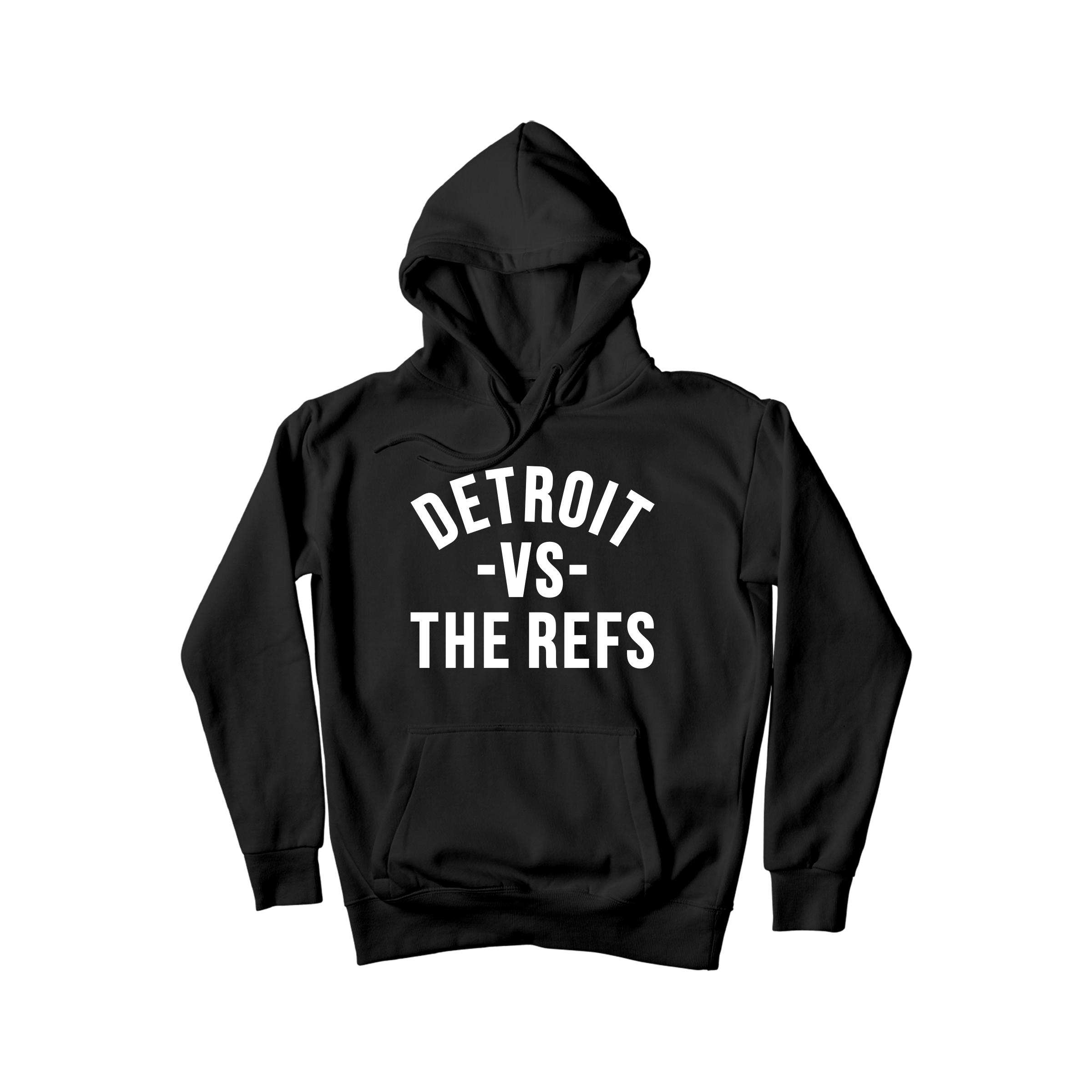Detroit Vs The Refs Hoodie - Black/White