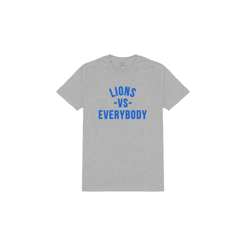 Lions Vs Everybody Tee - Grey/Blue