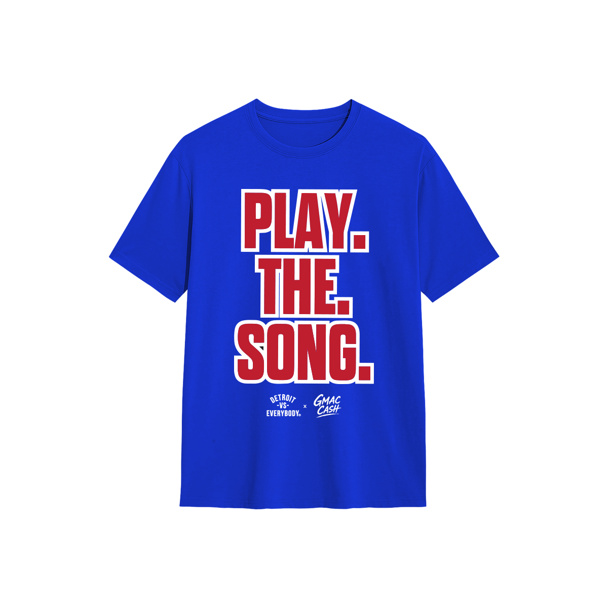 Gmac Cash x DVE - Play The Song Tee Blue