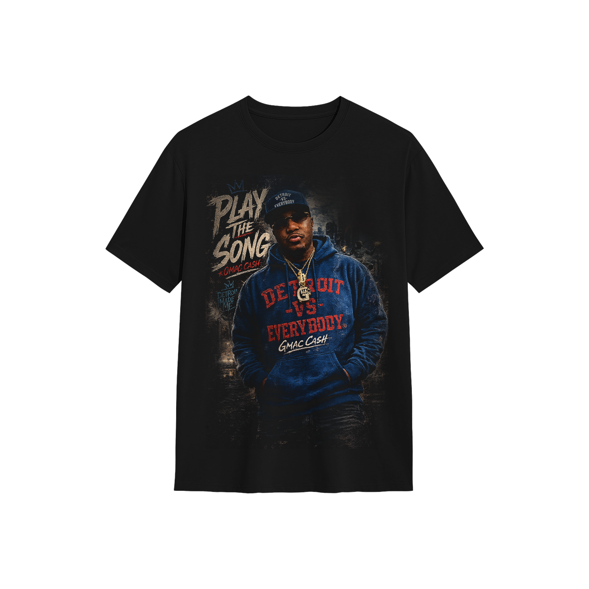 Gmac Cash x DVE - Play The Song Tee Black
