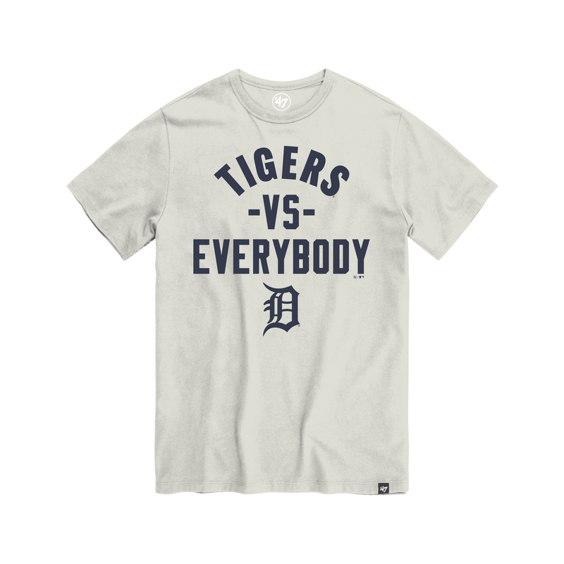 Tigers Vs Everybody Tee -Tan/Navy